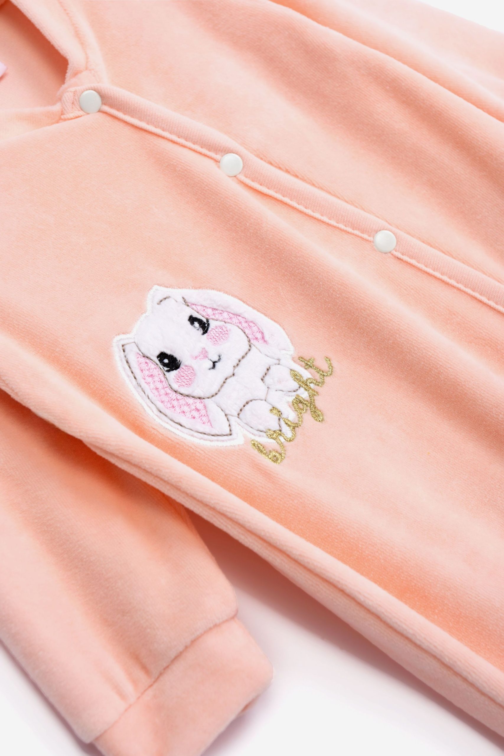 φορμακι μακρυμανικο βελουτε κοριτσι ροζ σομον - Image 2