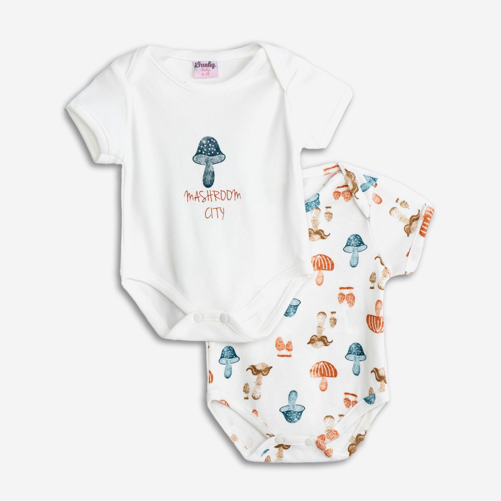 σετ 2 τεμαχια κορμακια κοντομανικο+κοντομανικο κοριτσι allover/εκρου