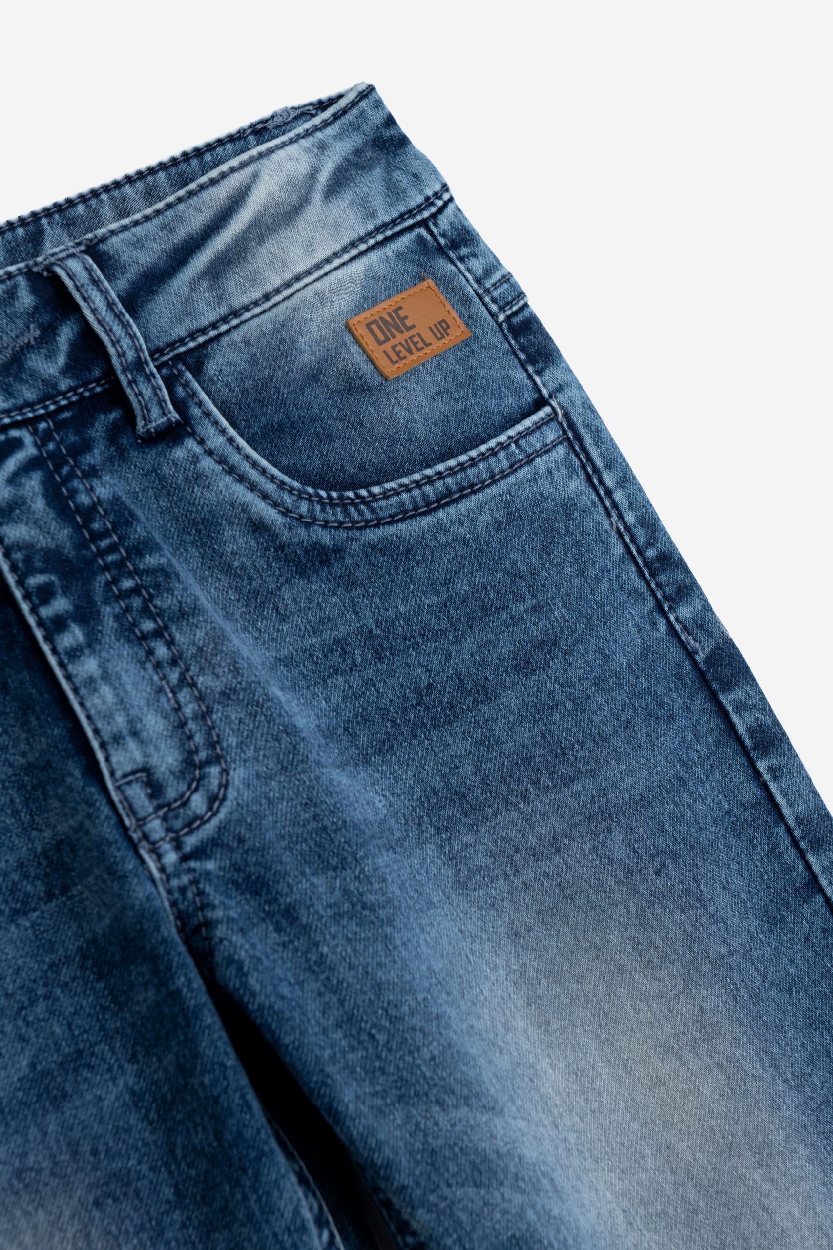 παντελονι τζιν λυκρα μαλακο  αγορι μπλε - Image 2