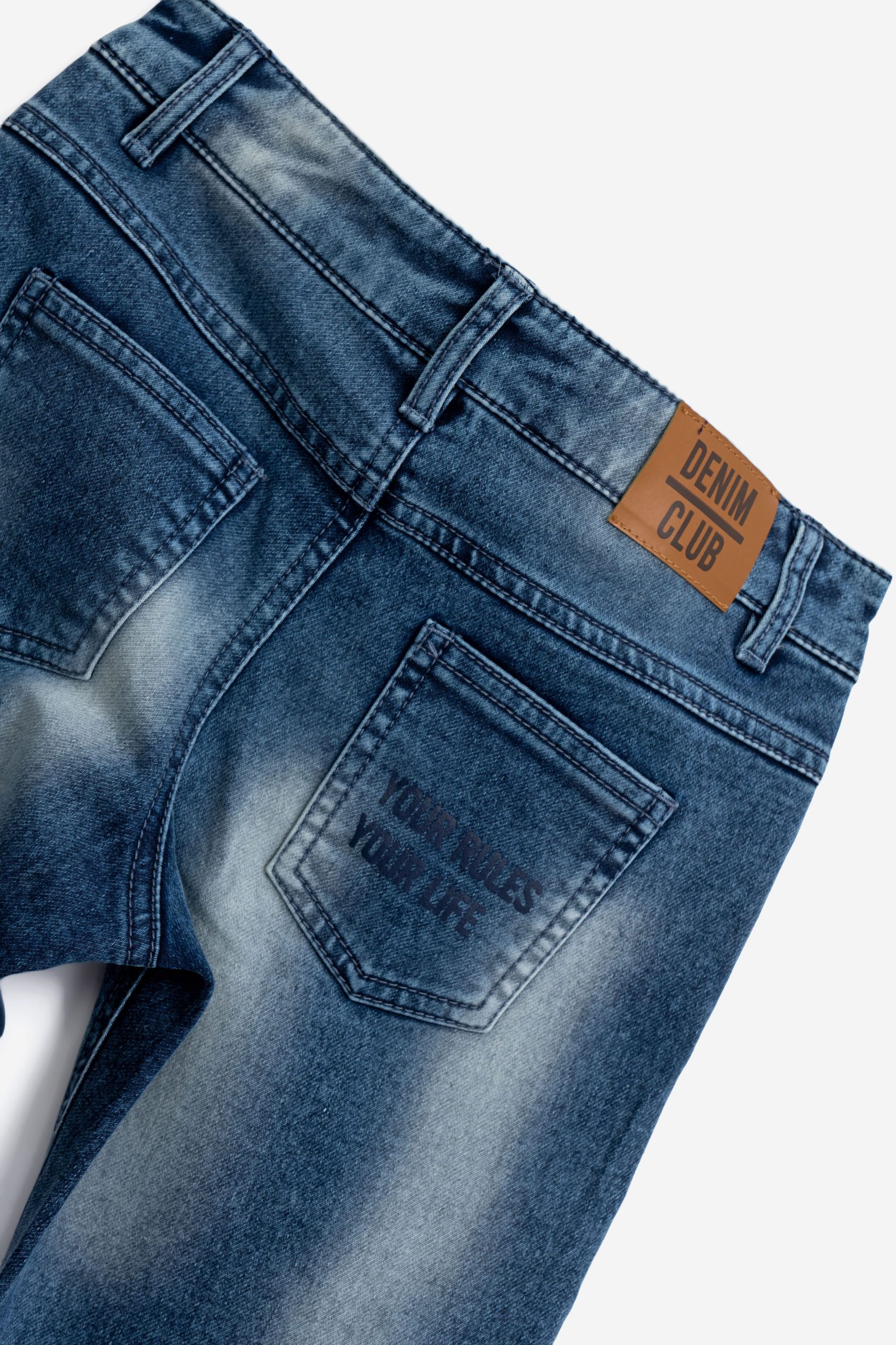 παντελονι τζιν λυκρα μαλακο  αγορι μπλε - Image 3