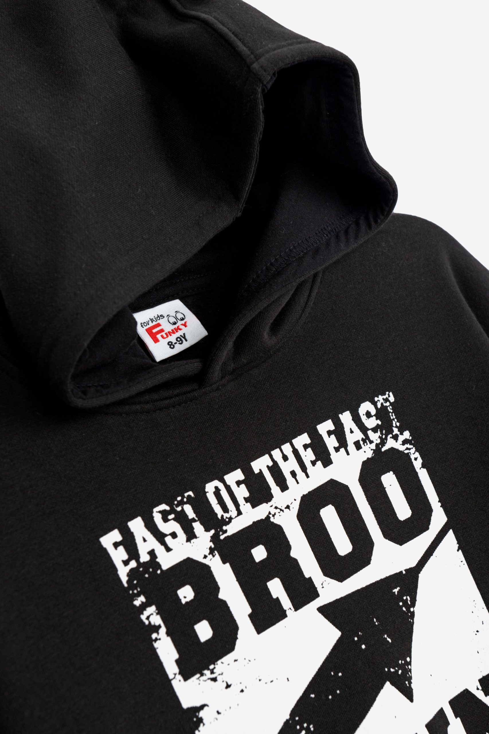 φορμα φουτερ κουκουλα  αγορι μαυρο/μαυρο - Image 3