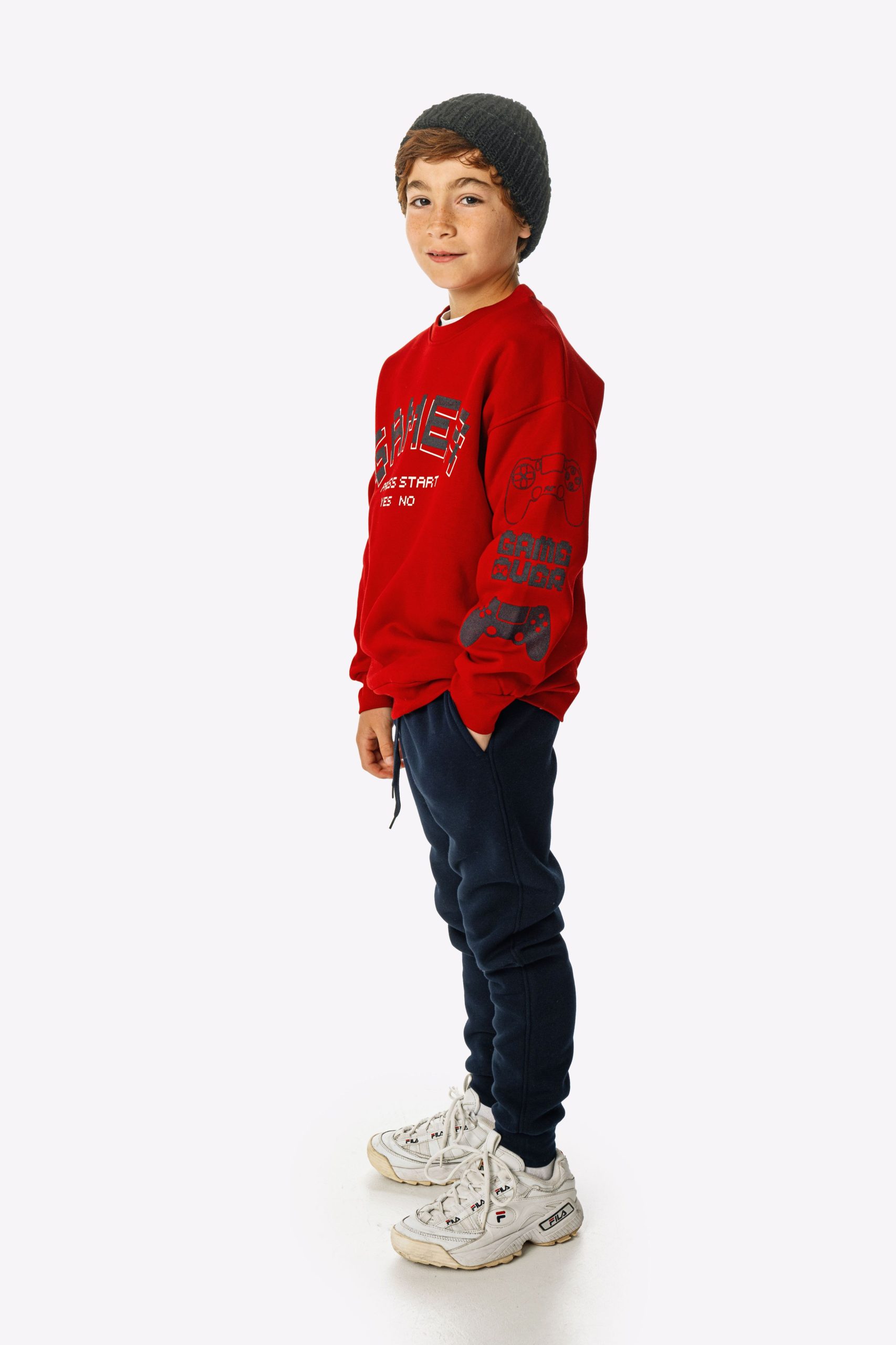 φορμα φουτερ  αγορι κοκκινο/μπλε - Image 2