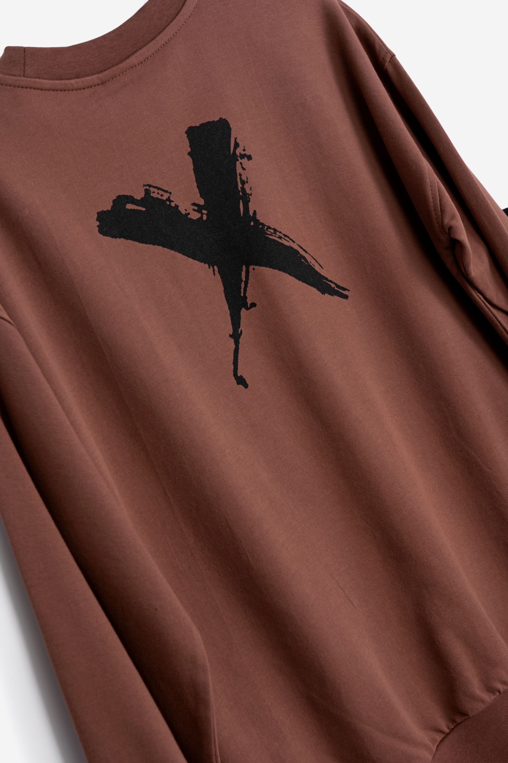 φορμα φουτερ αχνουδιαστη αγορι muse brown/μαυρο - Image 2