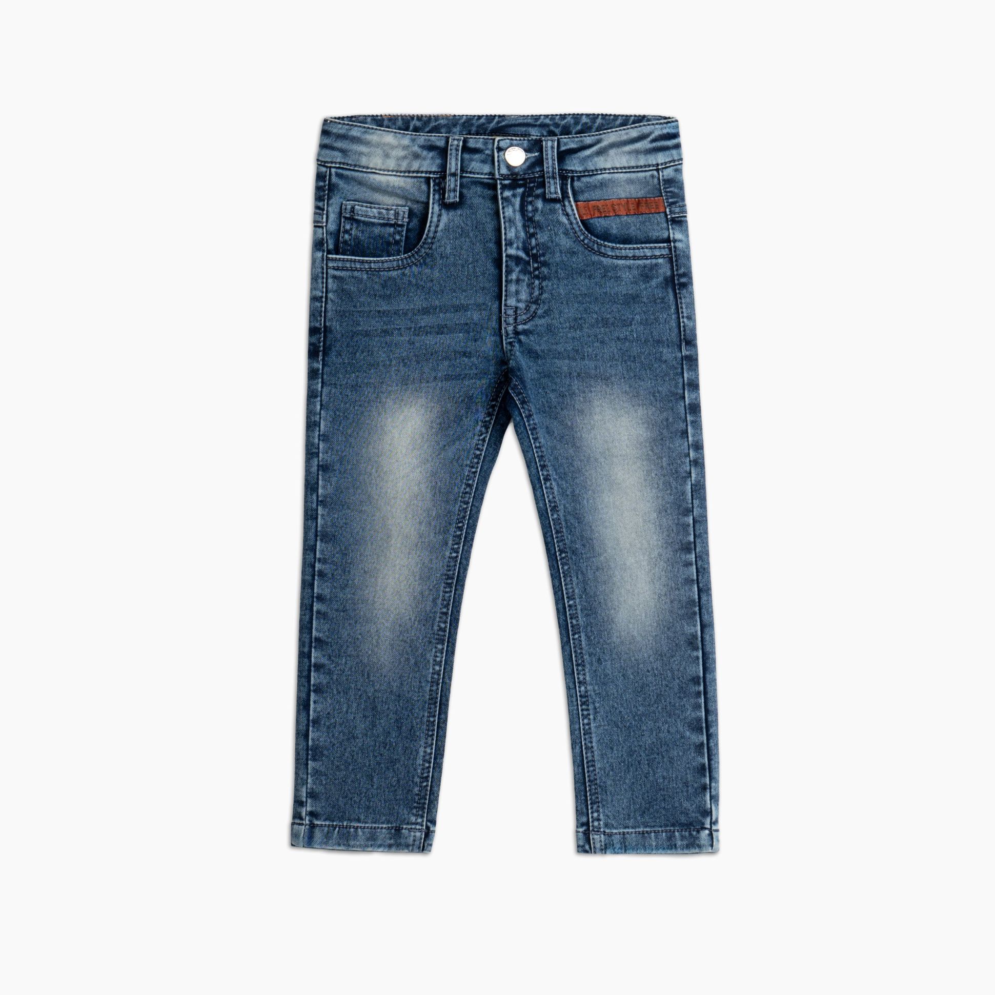 παντελονι τζιν λυκρα μαλακο  αγορι μπλε τζιν