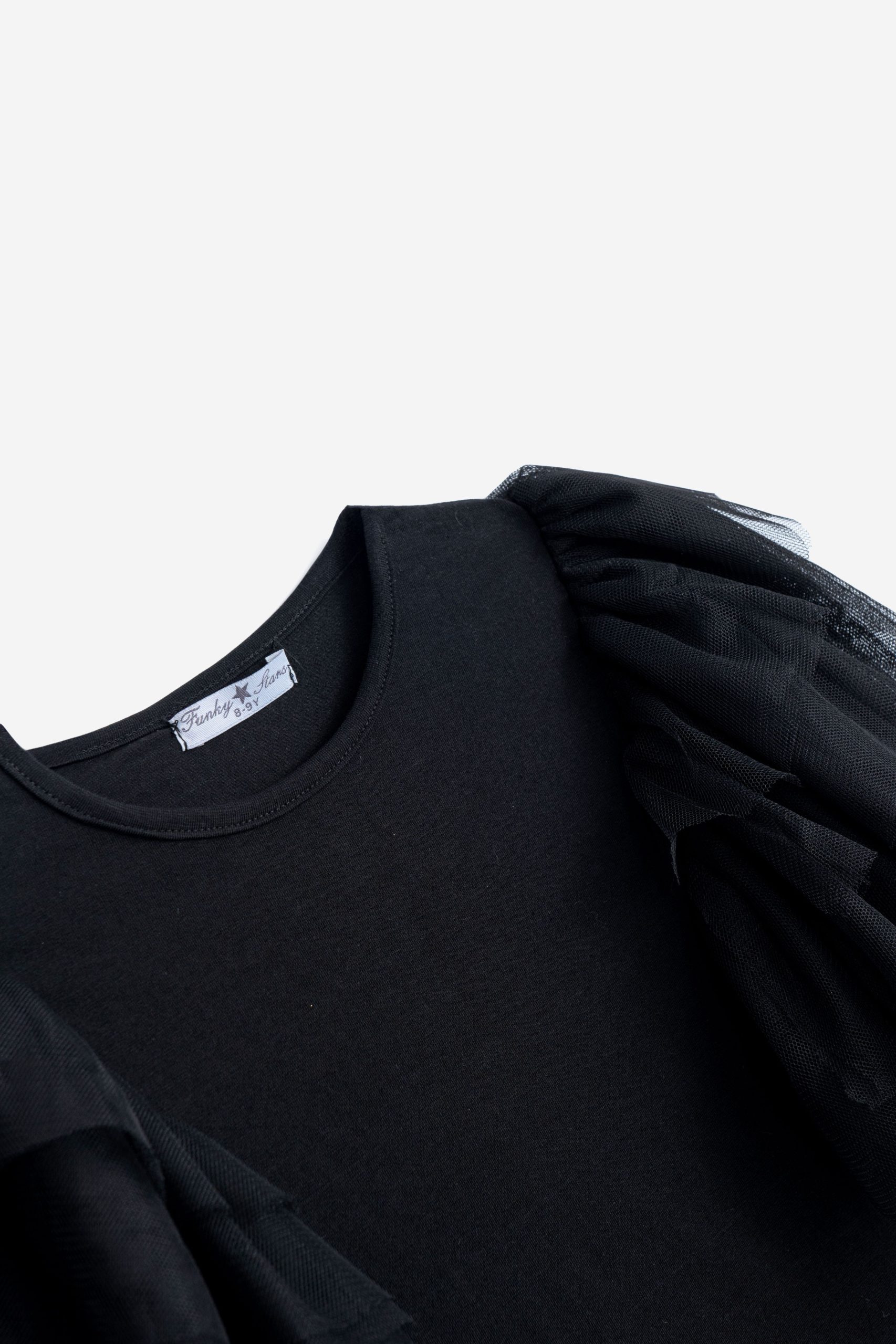 μπλουζα καλτσα λυκρα  κοριτσι μαυρο - Image 2