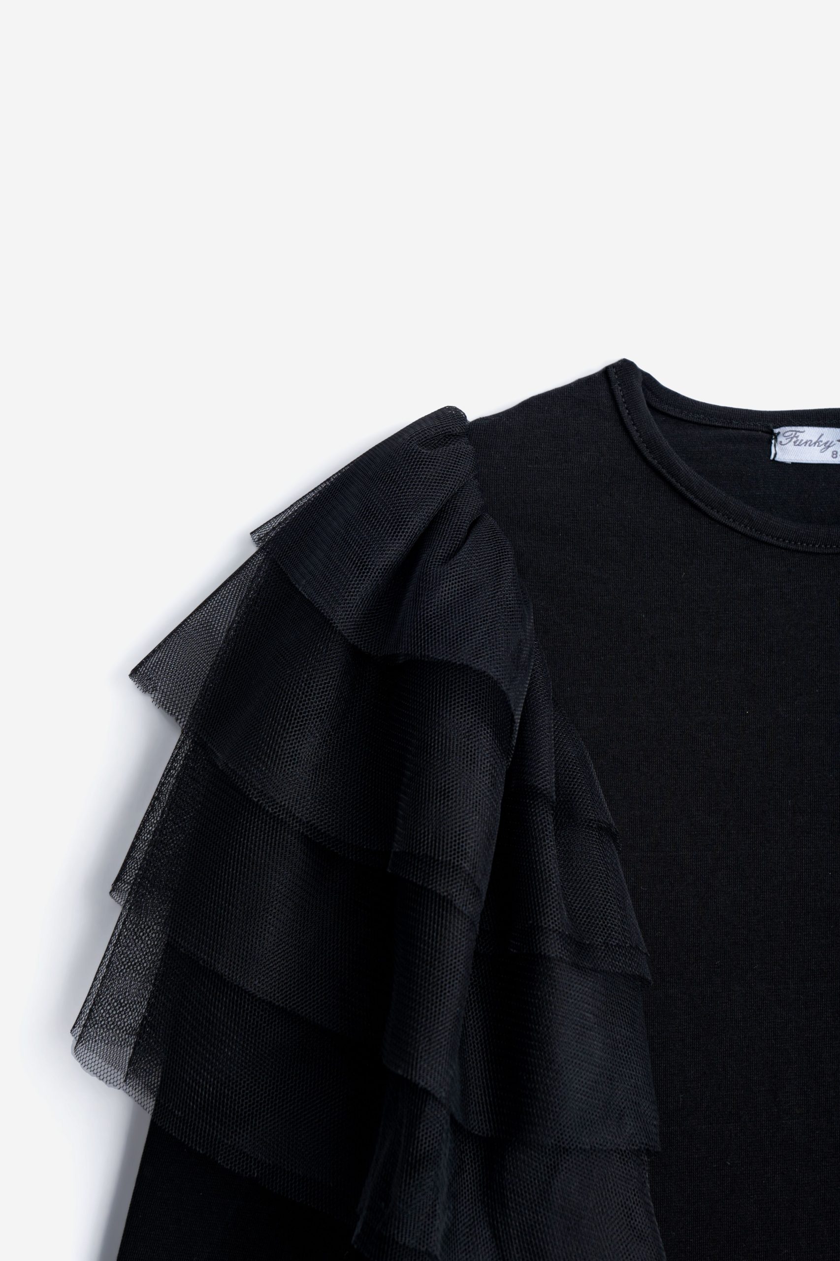 μπλουζα καλτσα λυκρα  κοριτσι μαυρο - Image 3