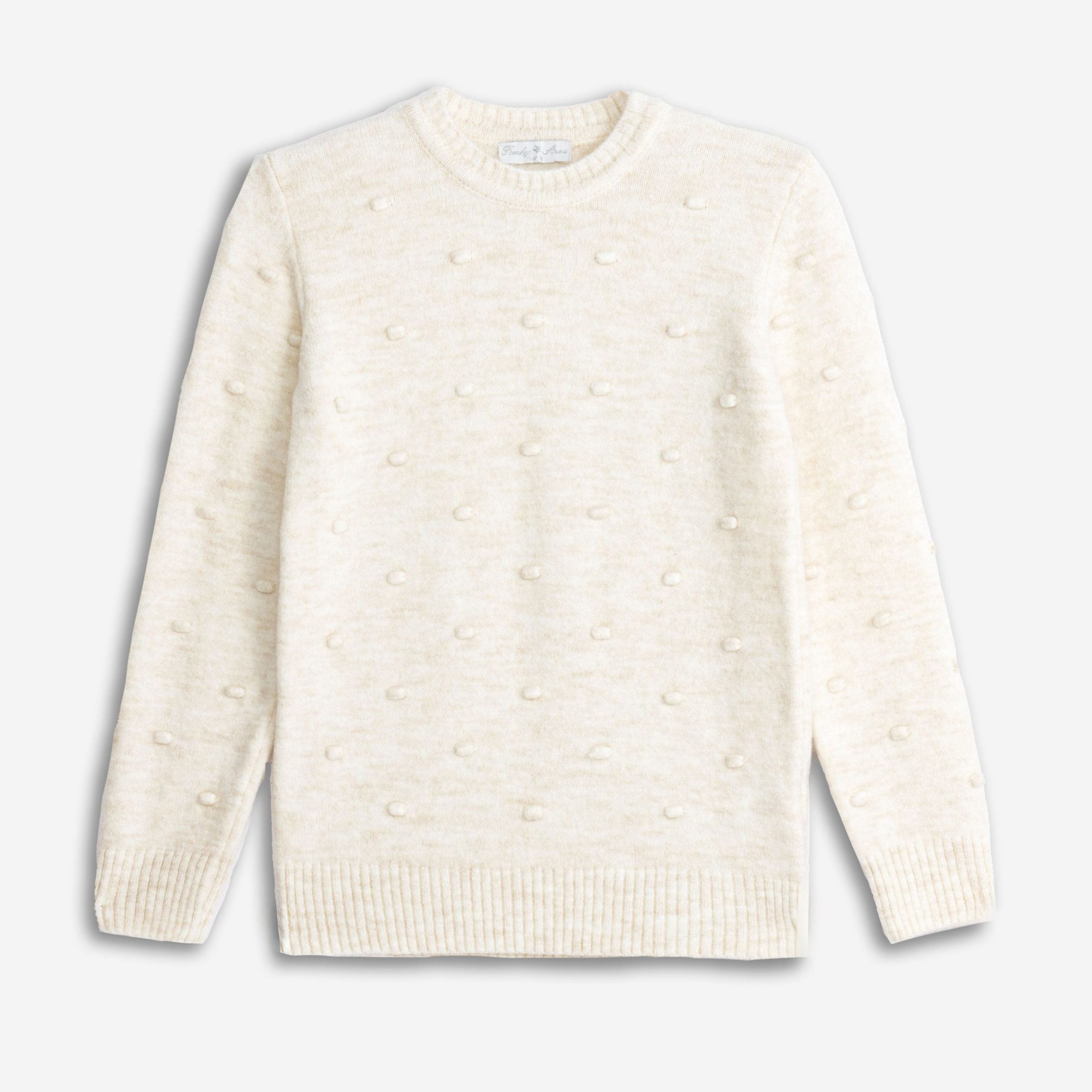 μπλουζοφορεμα πλεκτο  κοριτσι εκρου - Image 2