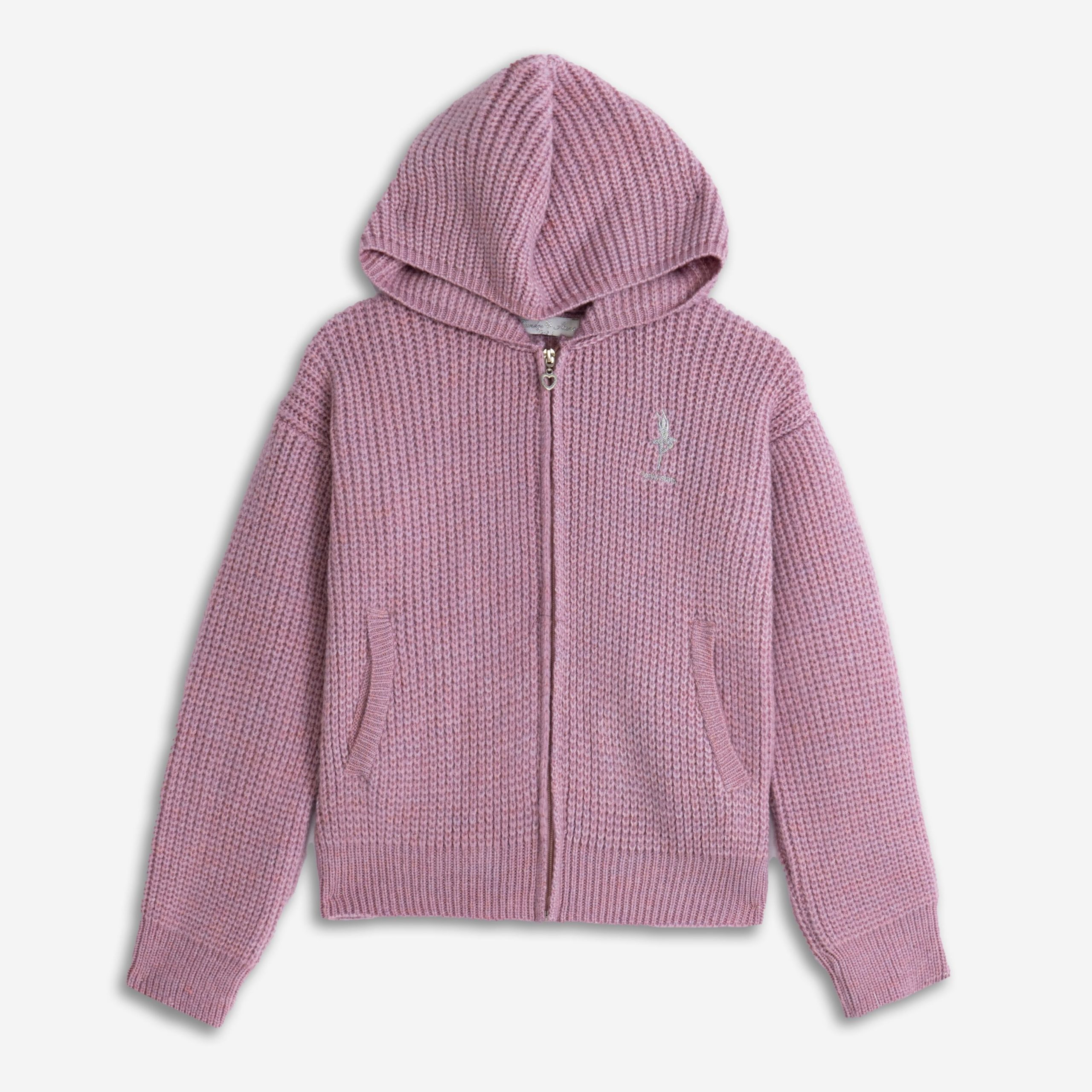 ζακετα πλεκτη κουκουλα  κοριτσι τυπος