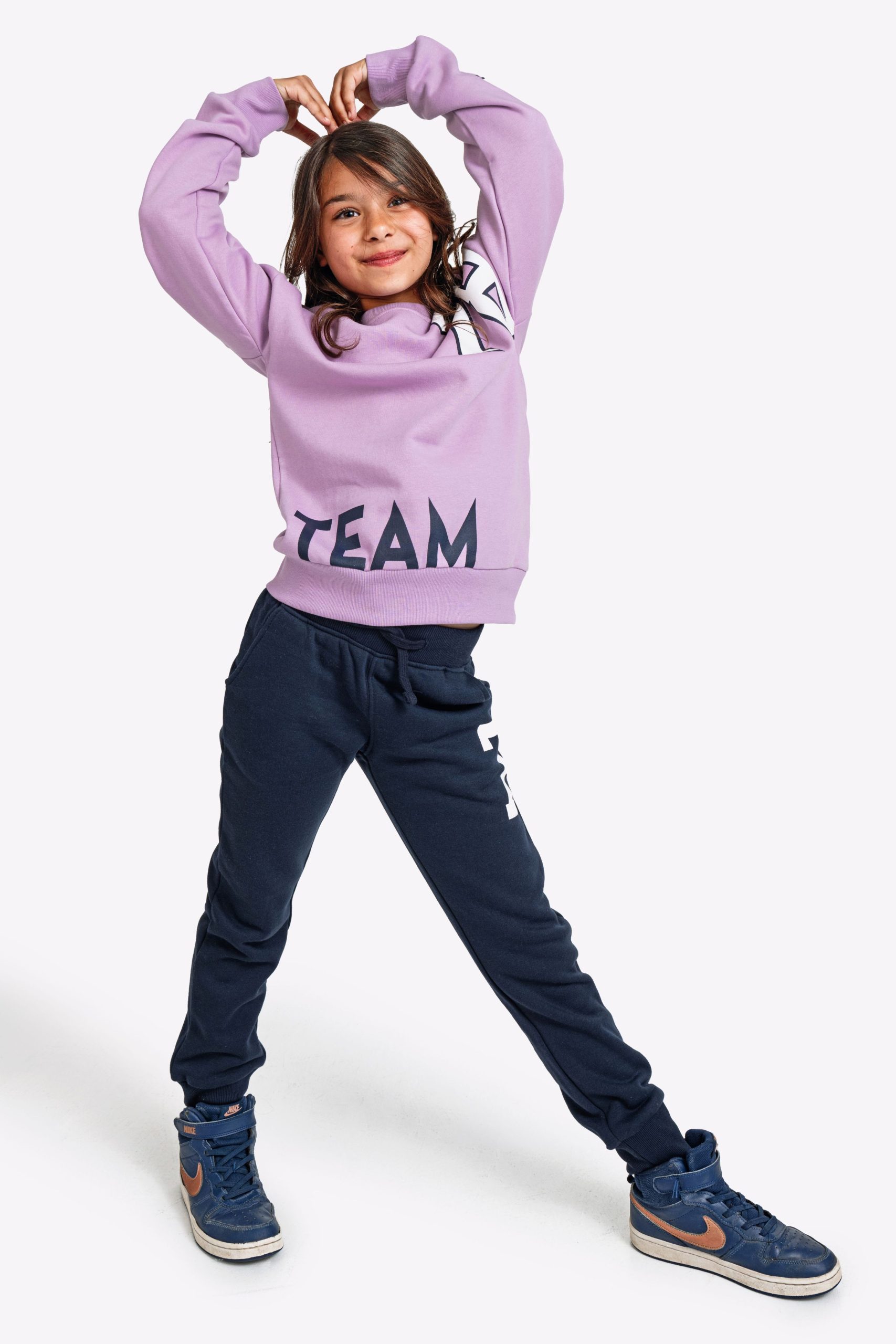 φορμα φουτερ  κοριτσι λιλα/μπλε