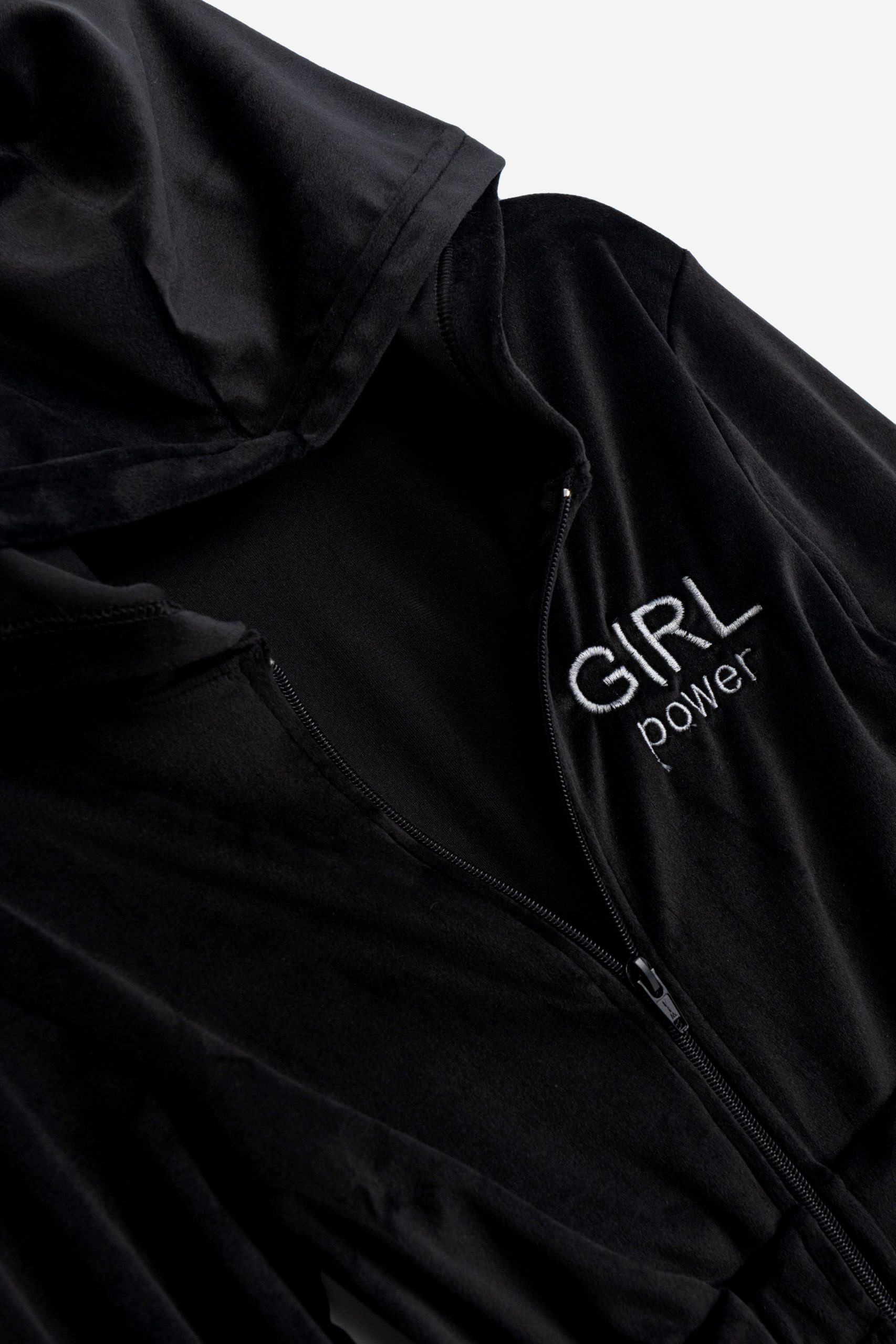 ολοσωμη φορμα βελουτε  κοριτσι μαυρο - Image 3