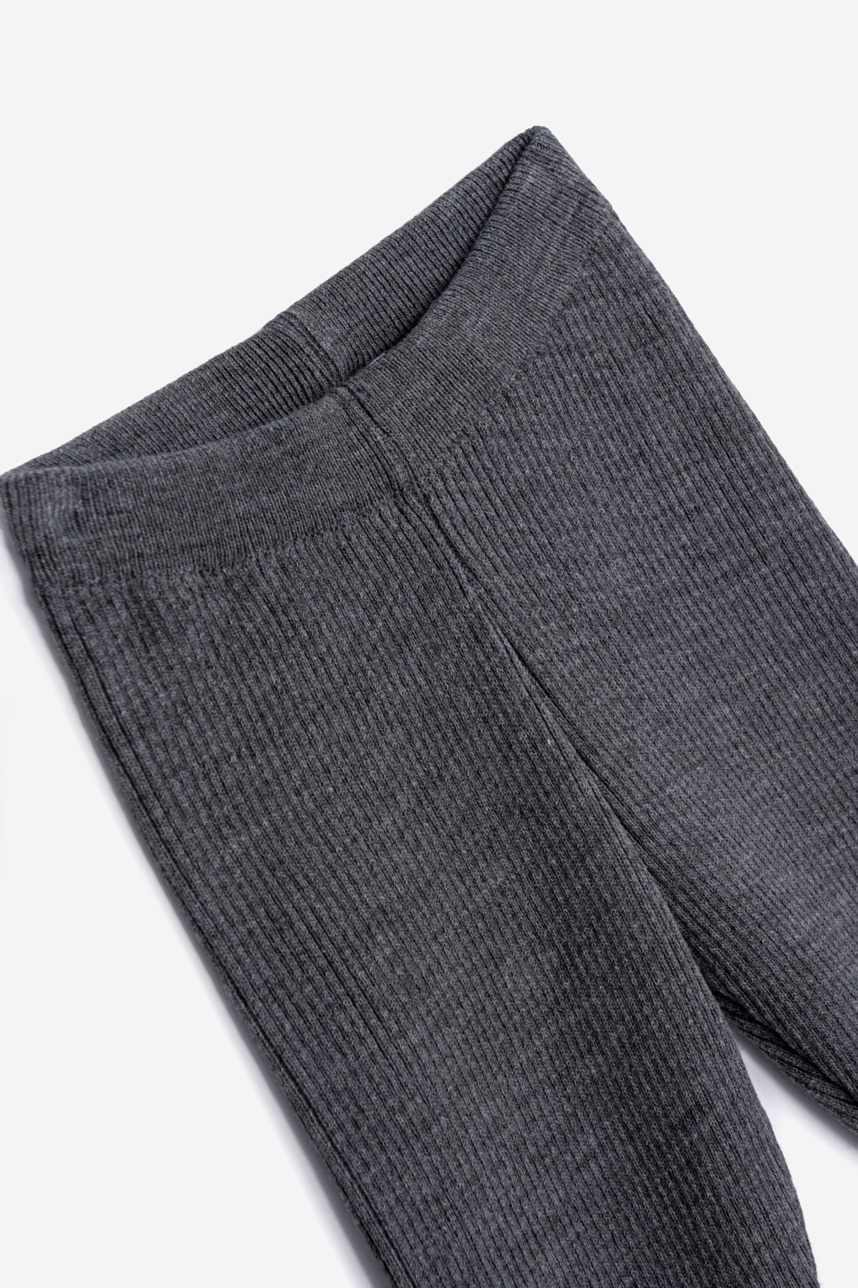 κολαν πλεκτο  κοριτσι σκουρο γκρι μελανζε - Image 2