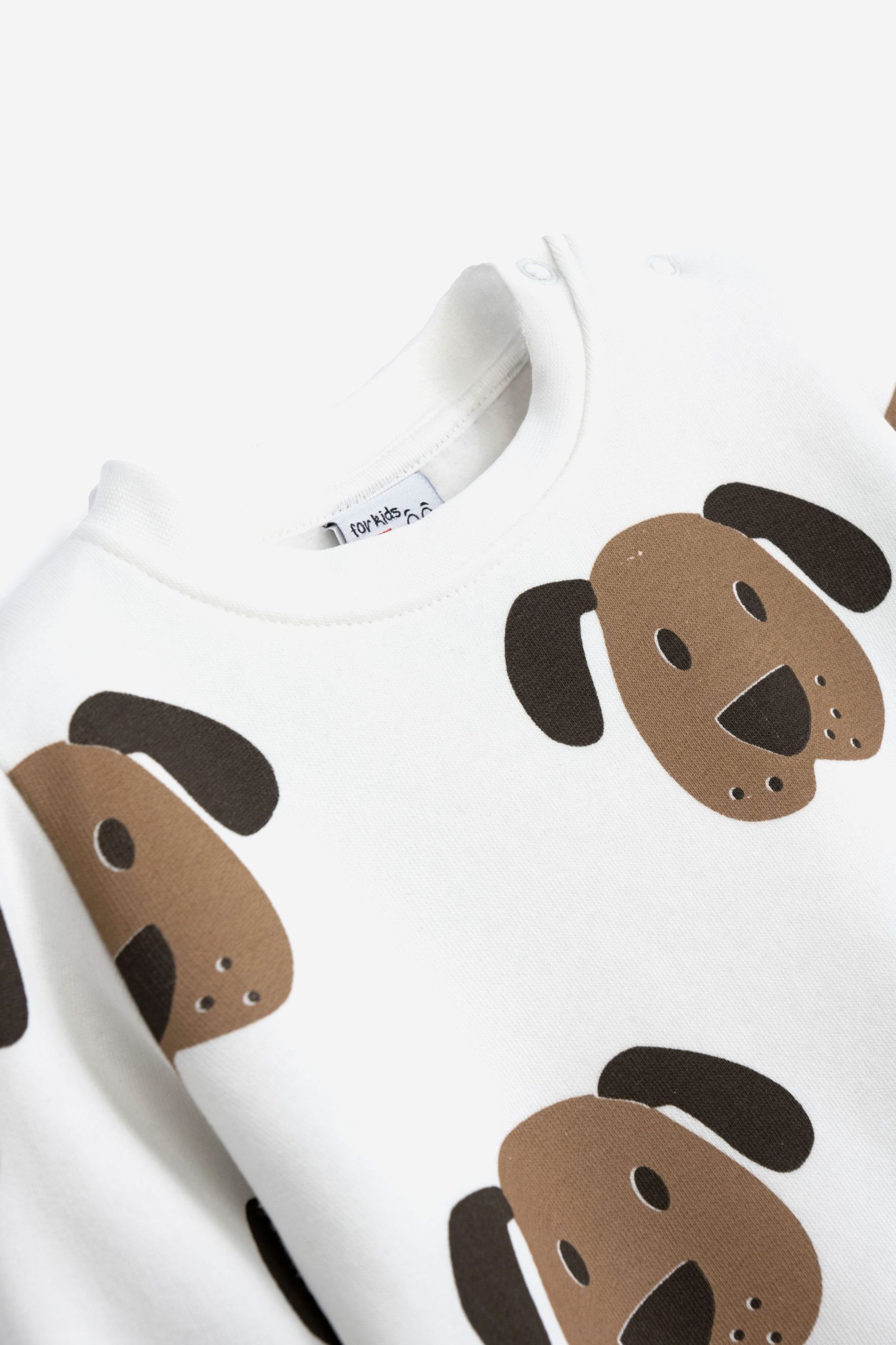 φορμα φουτερ εισαγ. μηνων αγορι εκρου/καπουτσινο - Image 2