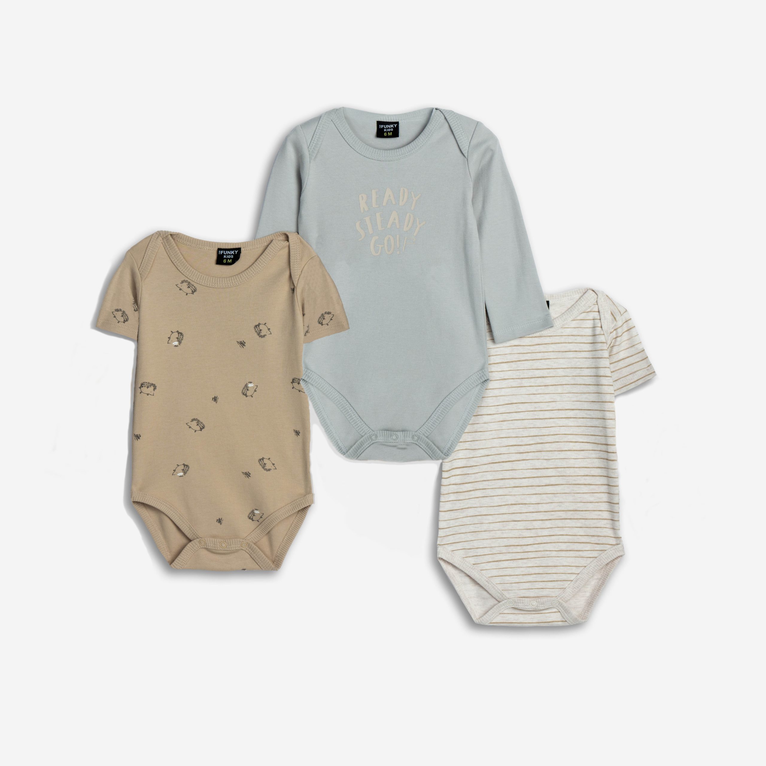 σετ 3 τεμαχια κορμακια κοντομανικο+κοντομανικο+μακρυμανικο αγορι τυπος