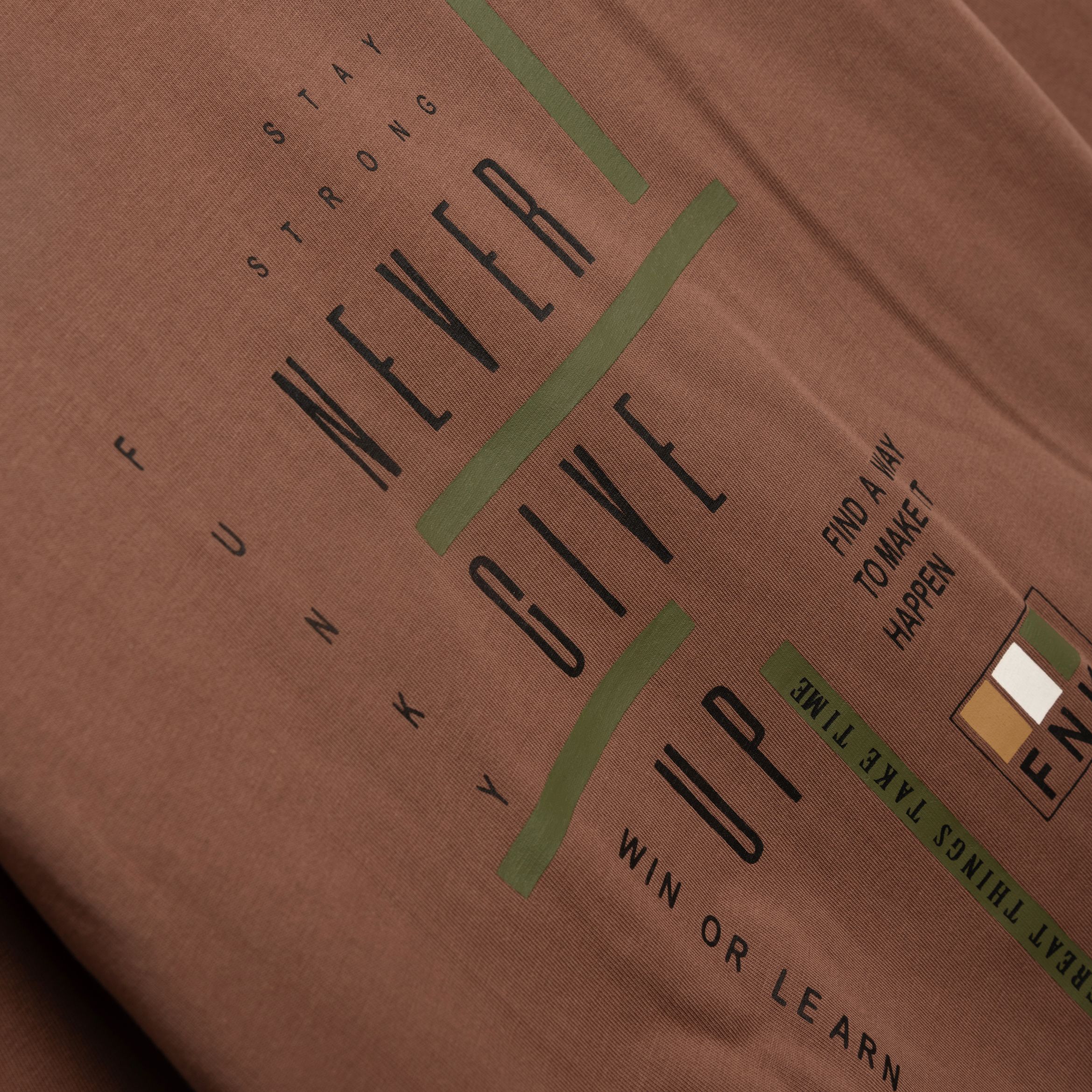 Μπλούζα αγόρι bitter chocolate - Image 2