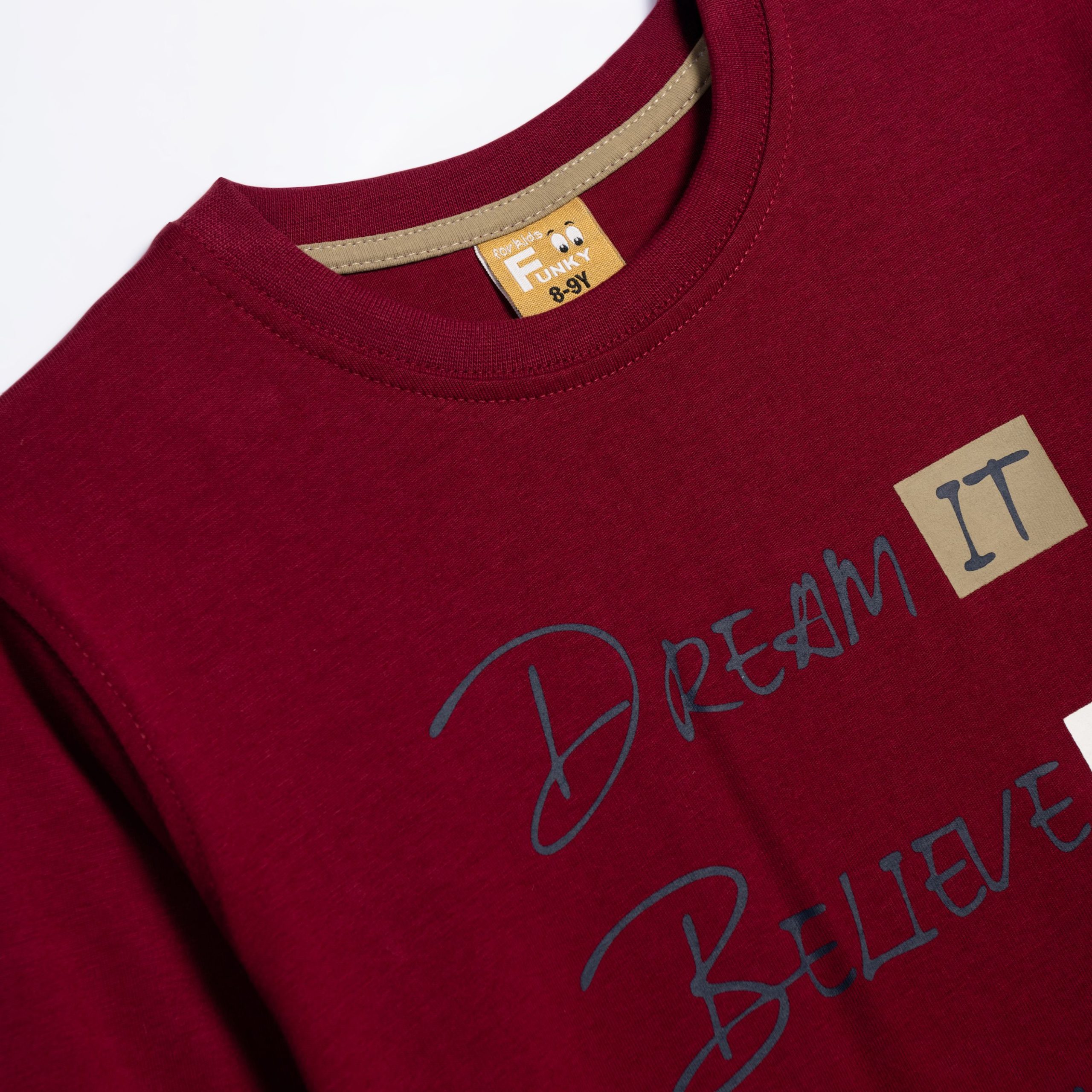 Μπλούζα αγόρι μπορντώ - Image 2