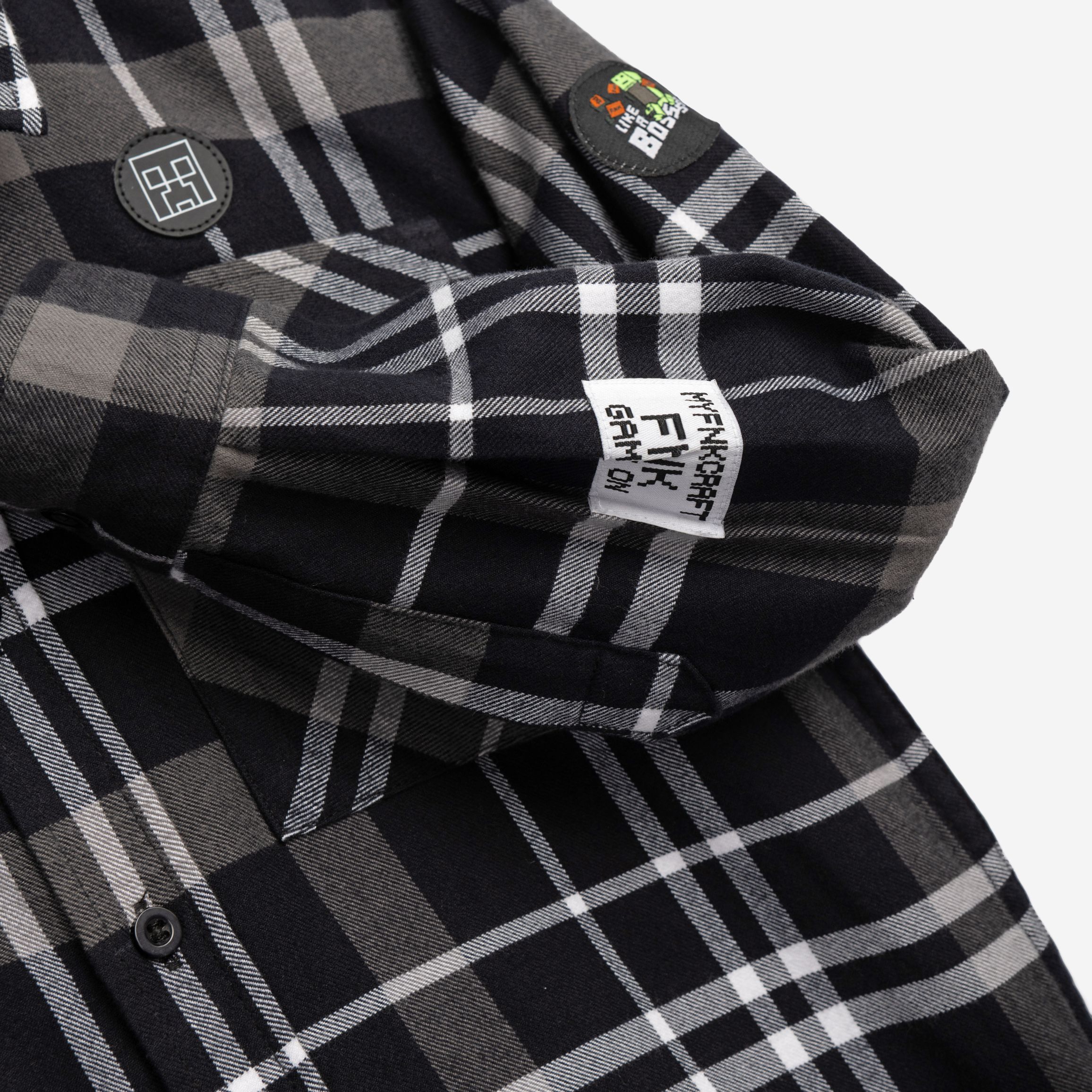 Πουκάμισο αγόρι καρω γκρι-μαύρο - Image 3