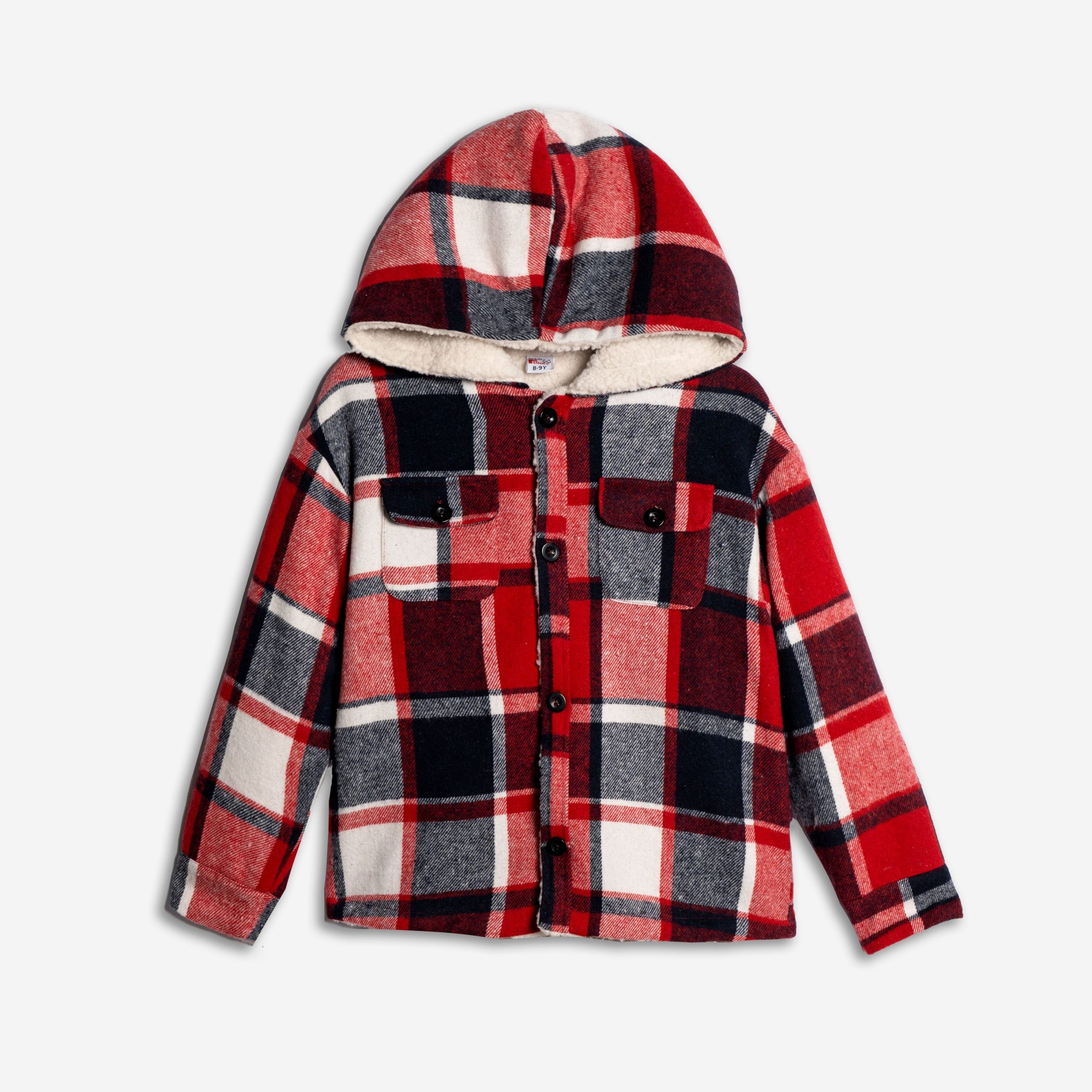 Πουκάμισο αγόρι καρώ εκρού-μπλε-κόκκινο