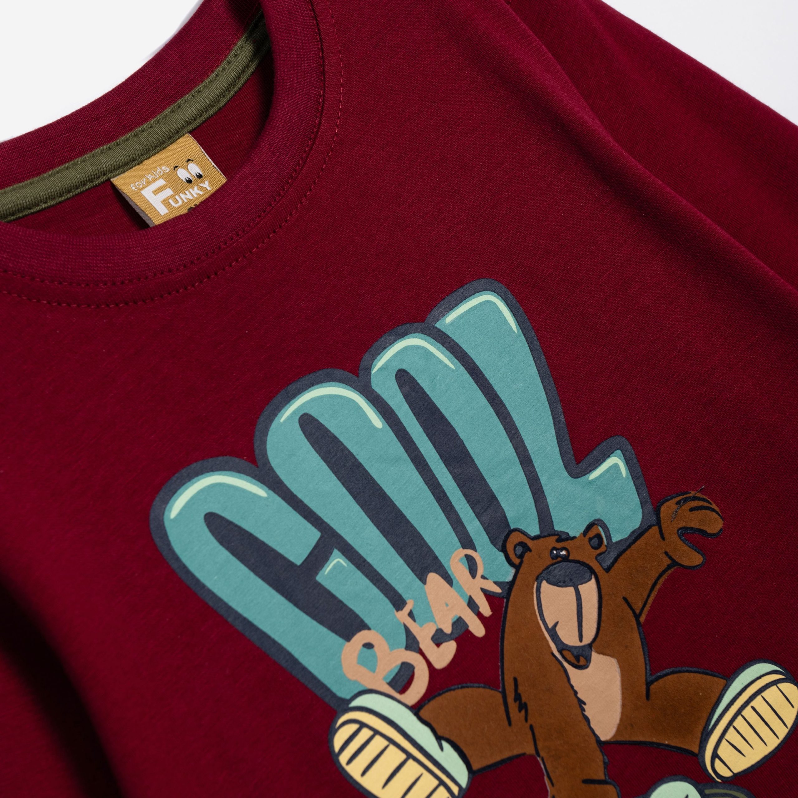 Μπλούζα αγόρι μπορντώ - Image 3