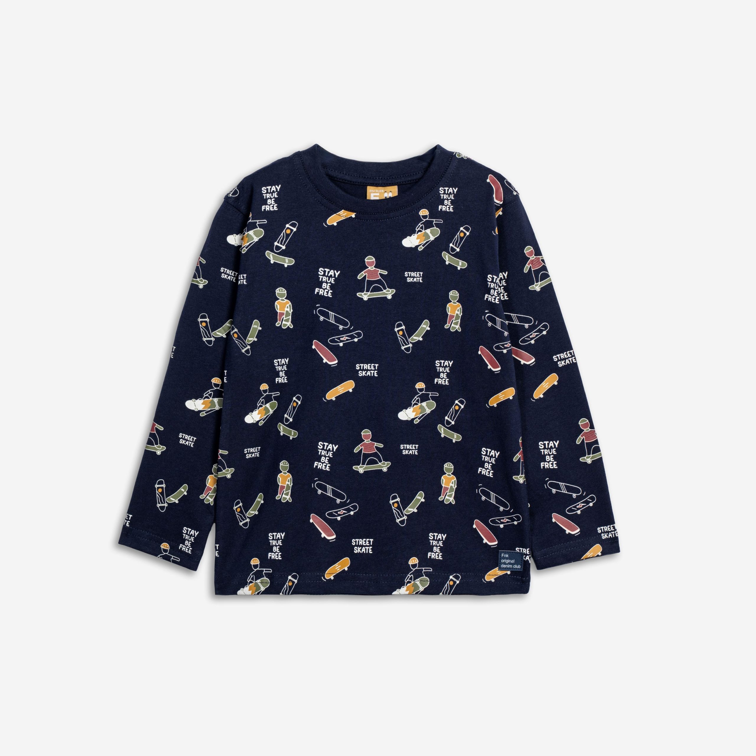 Μπλούζα αγόρι μπλε allover