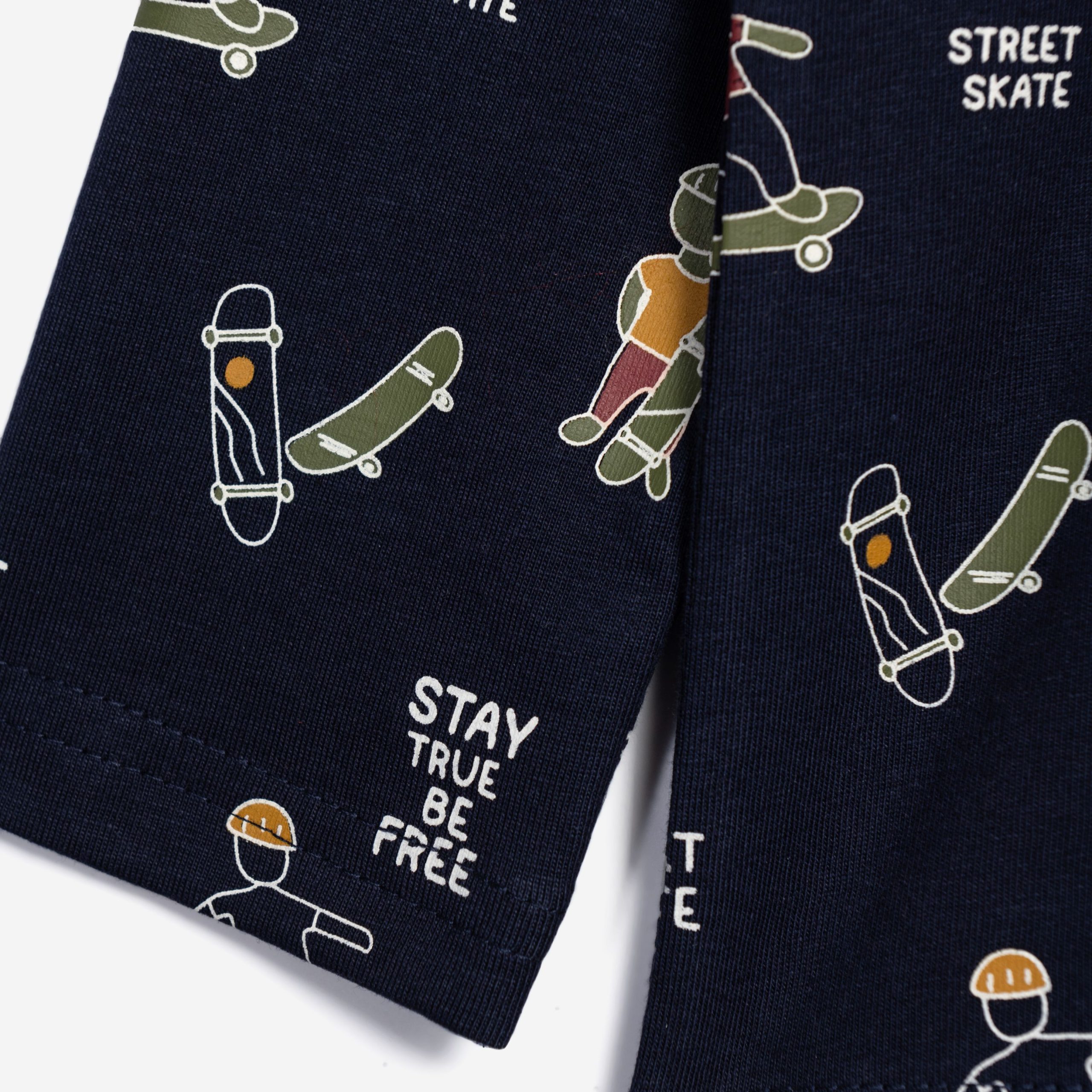 Μπλούζα αγόρι μπλε allover - Image 3