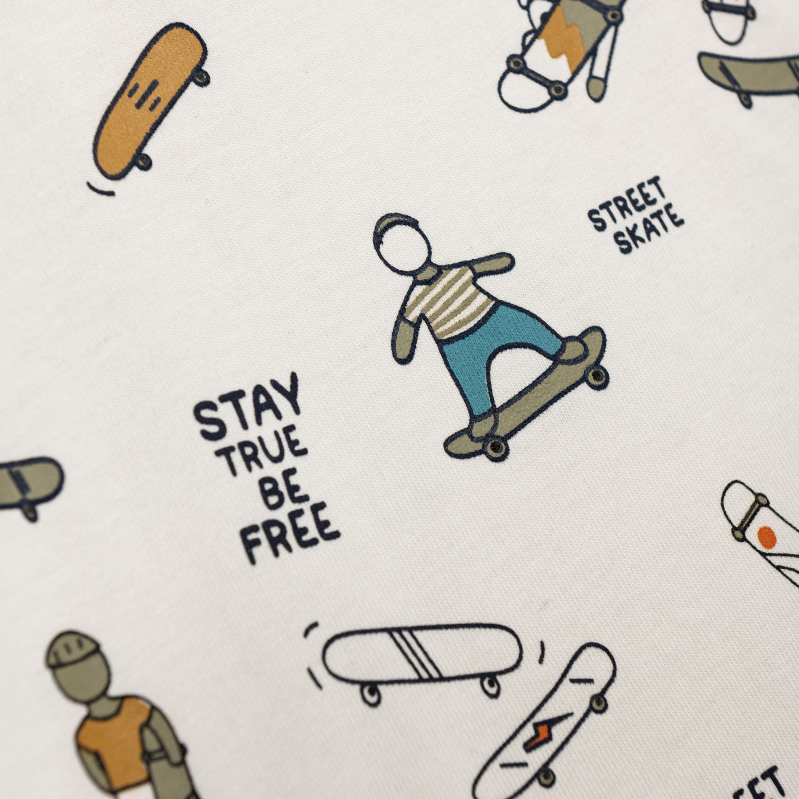 Μπλούζα αγόρι εκρού allover - Image 2