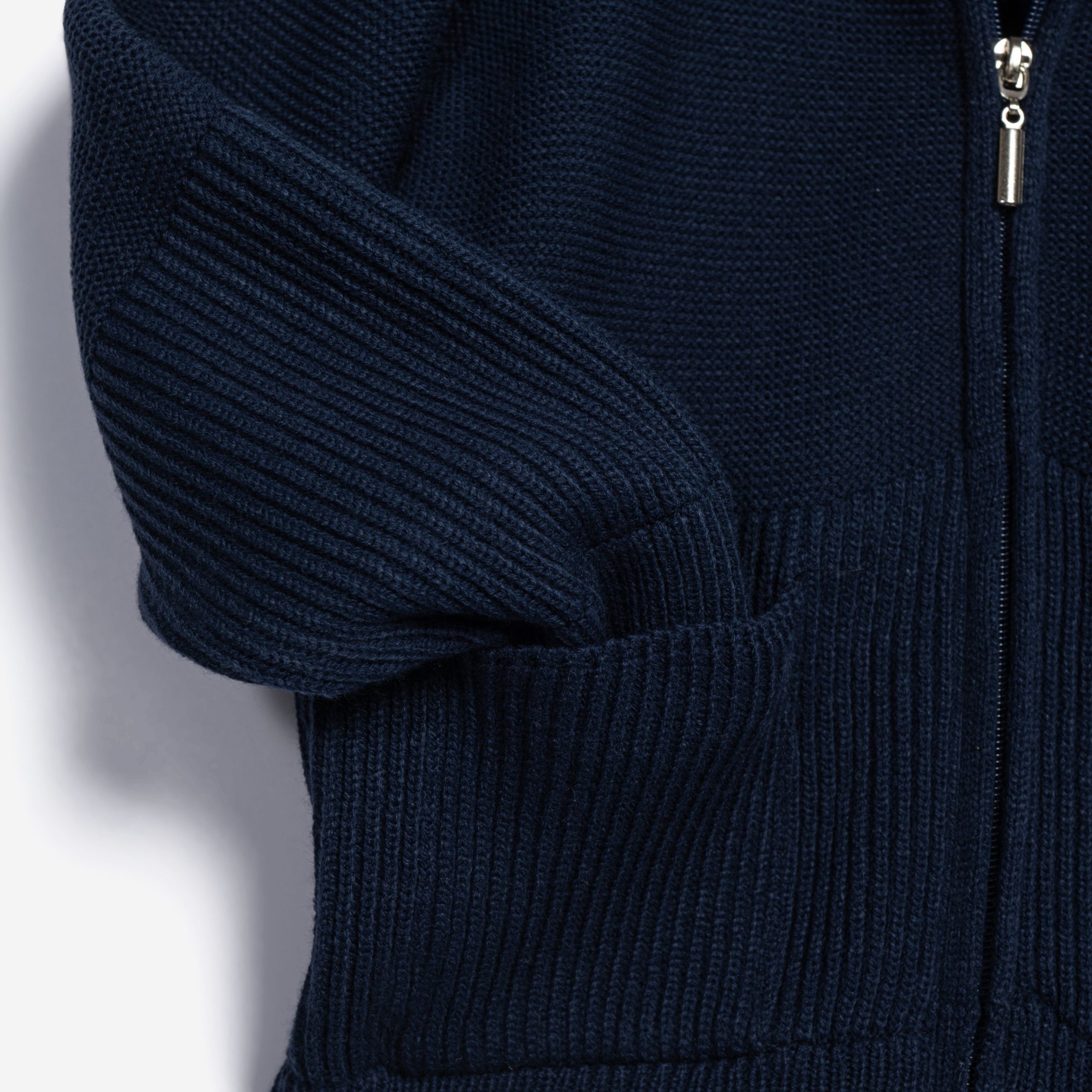 Ζακέτα πλεκτή μπλέ - Image 3