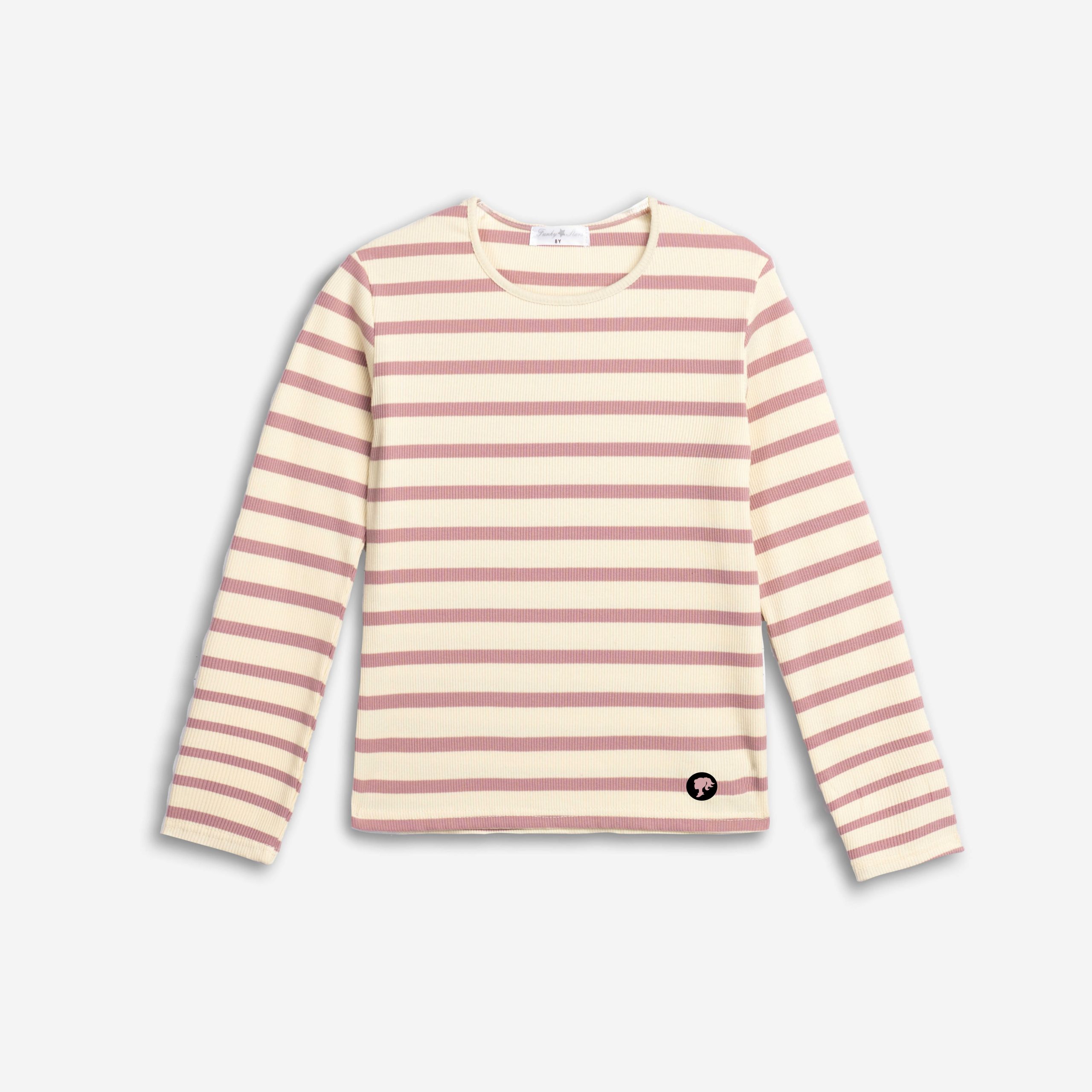 Μπλούζα κορίτσι εκρού-καμέλια