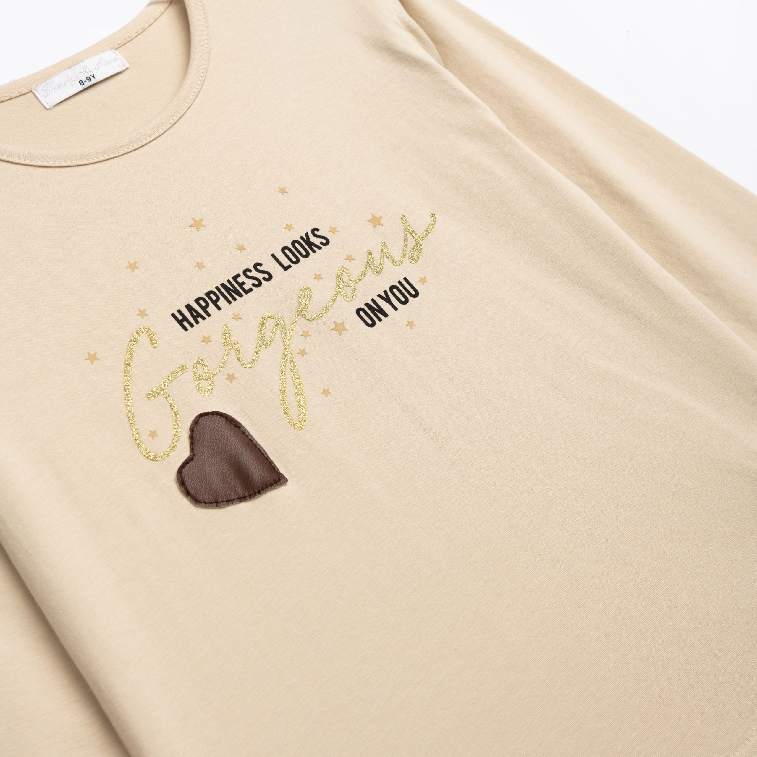 Μπλούζα κορίτσι μπεζ - Image 2