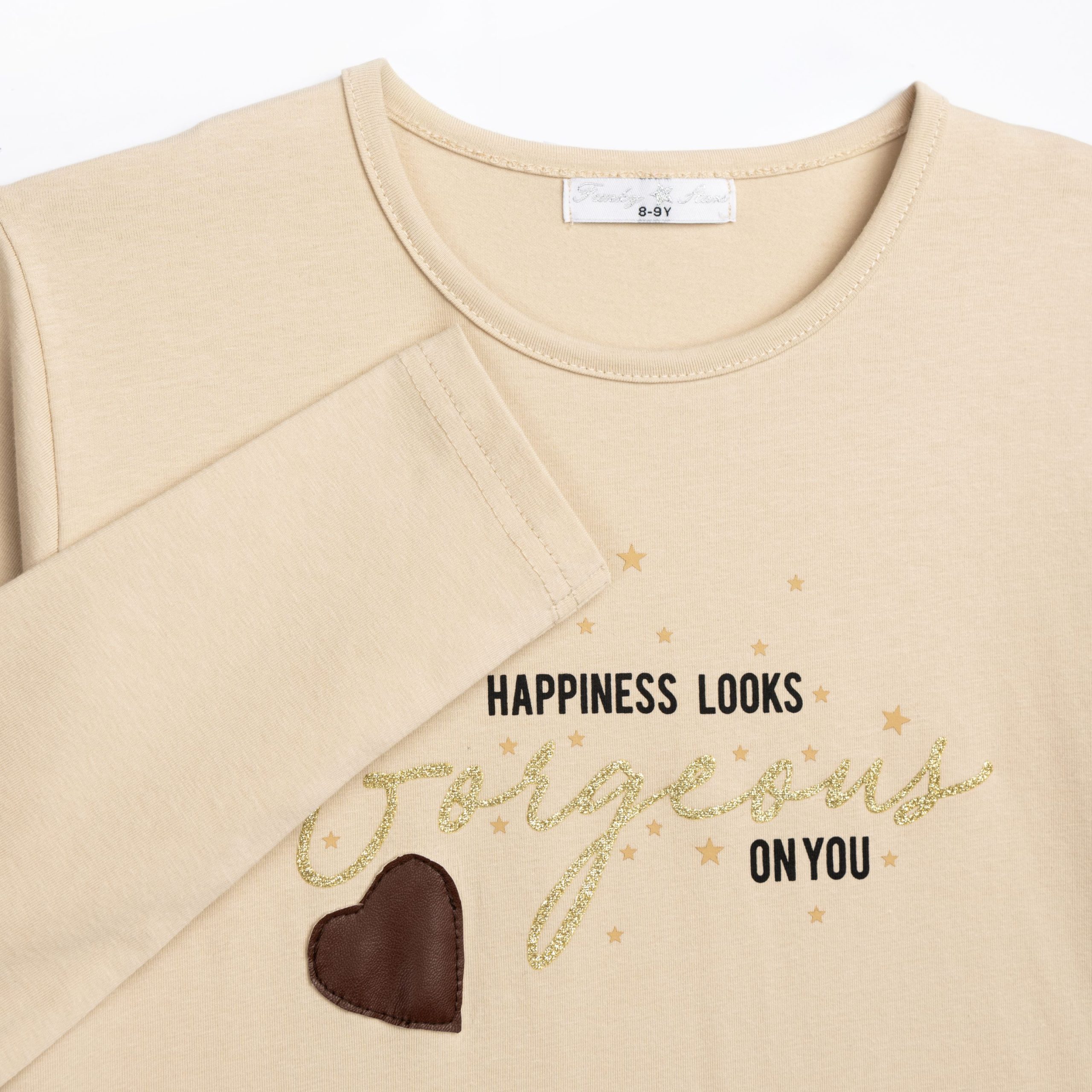 Μπλούζα κορίτσι μπεζ - Image 3