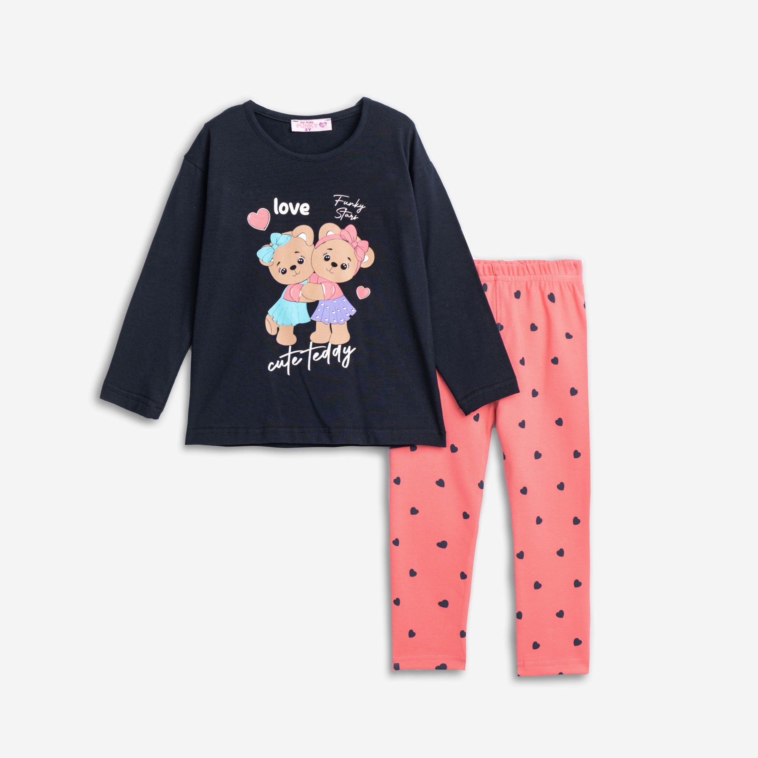 Μπλουζ/μα κολάν κορίτσι