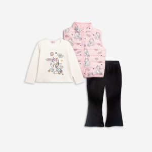 Σετ 3τμχ τζάκετ αμάνικο κορίτσι