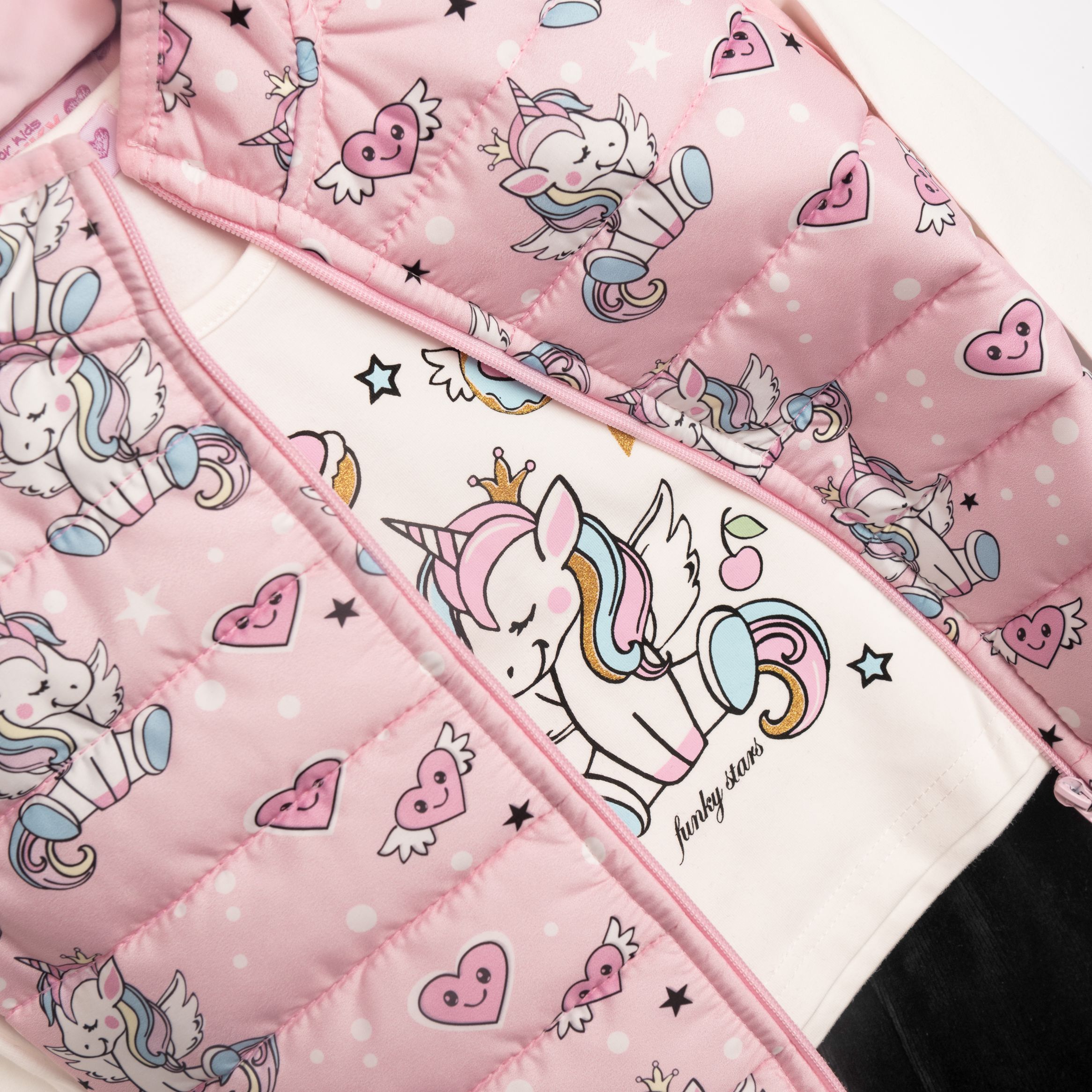 Σετ 3τμχ τζάκετ αμάνικο κορίτσι - Image 2