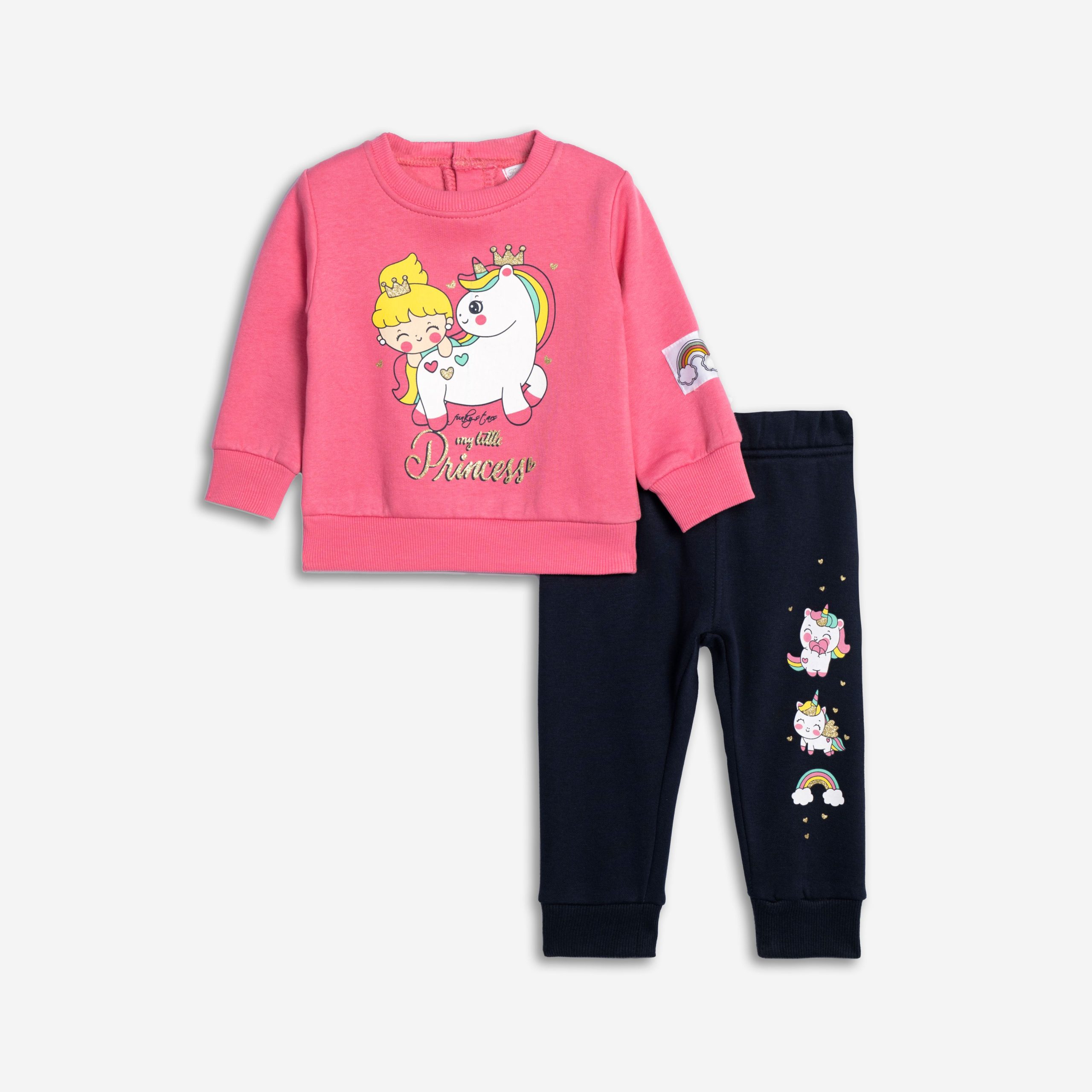 Σετ φόρμα φούτερ μηνών κορίτσι