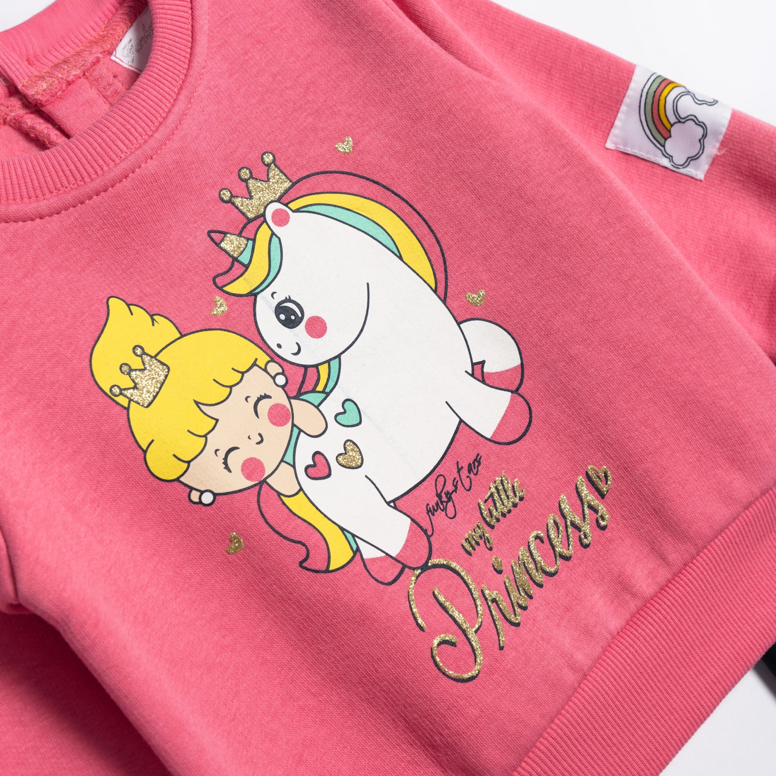 Σετ φόρμα φούτερ μηνών κορίτσι - Image 2