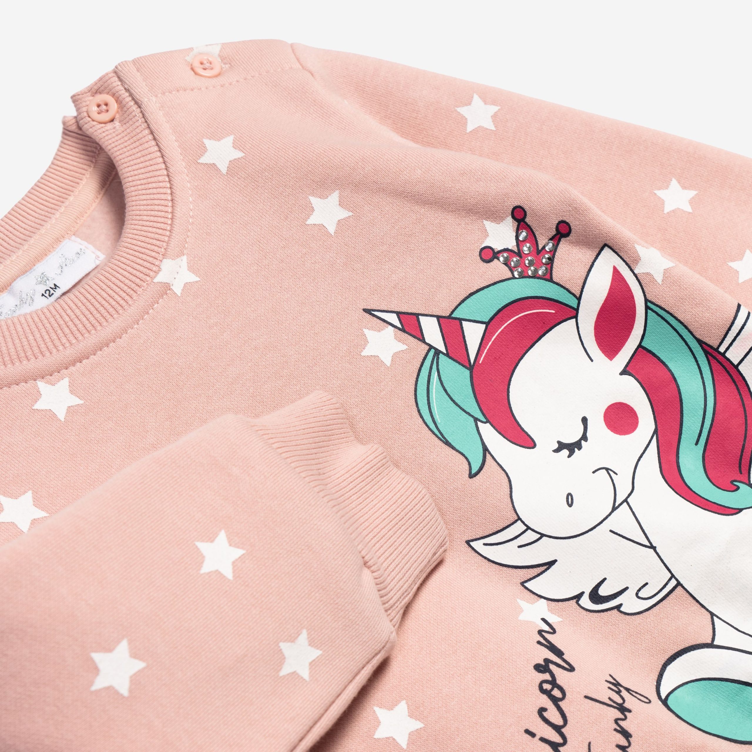 Σετ φόρμα φούτερ μηνών κορίτσι - Image 2