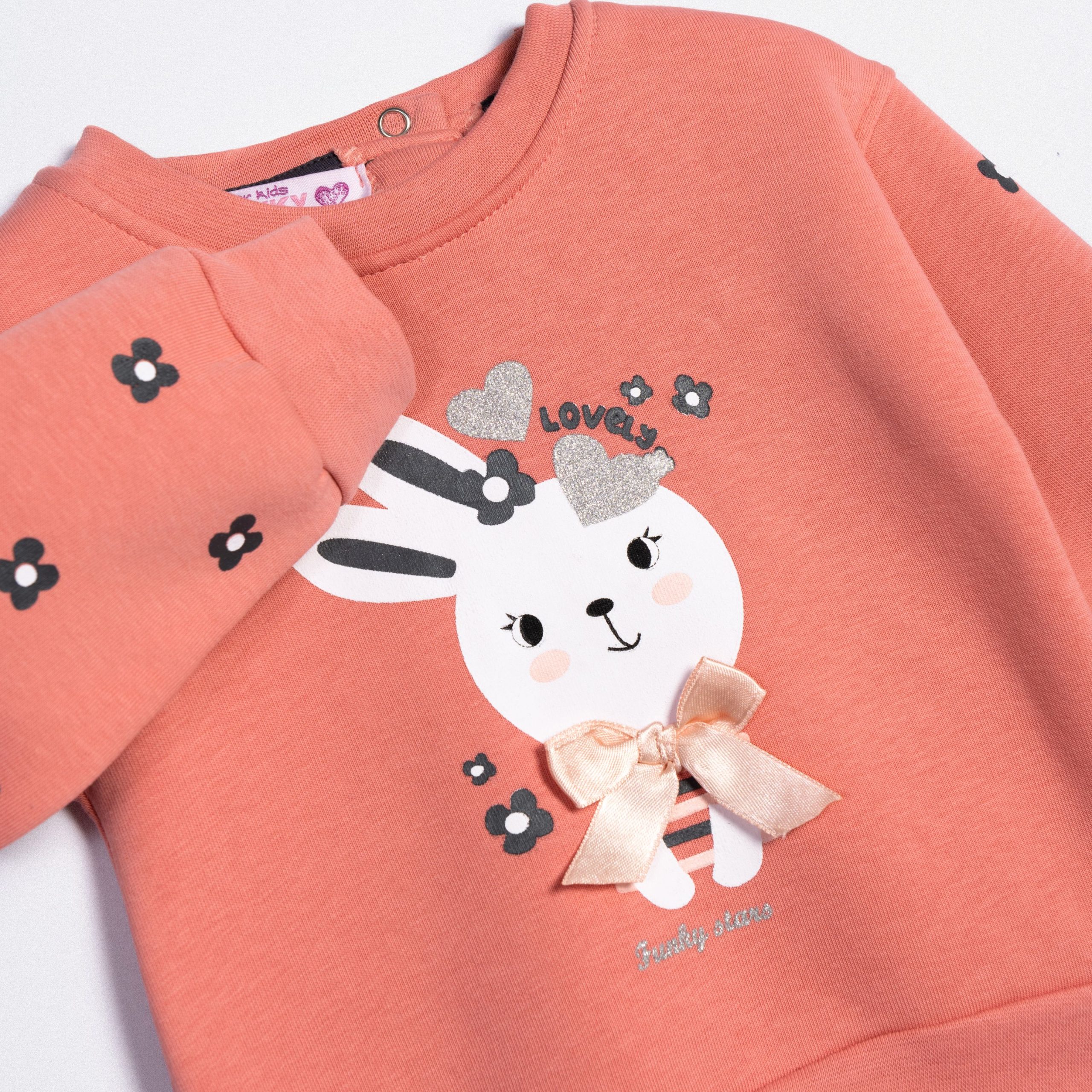 Σετ φόρμα φούτερ μηνών κορίτσι - Image 2