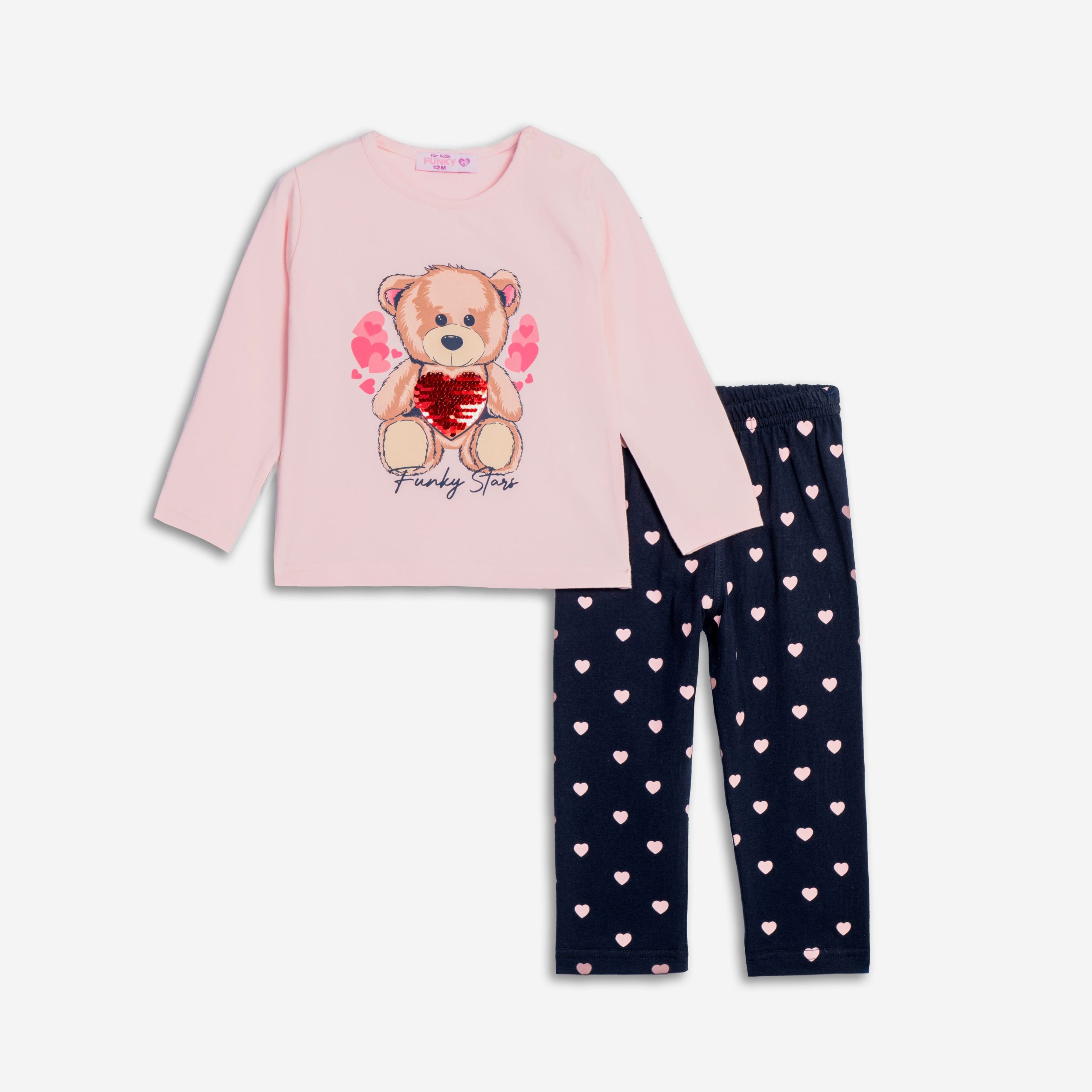 Σετ μπλουζοφόρεμα+κολάν μηνών κορίτσι