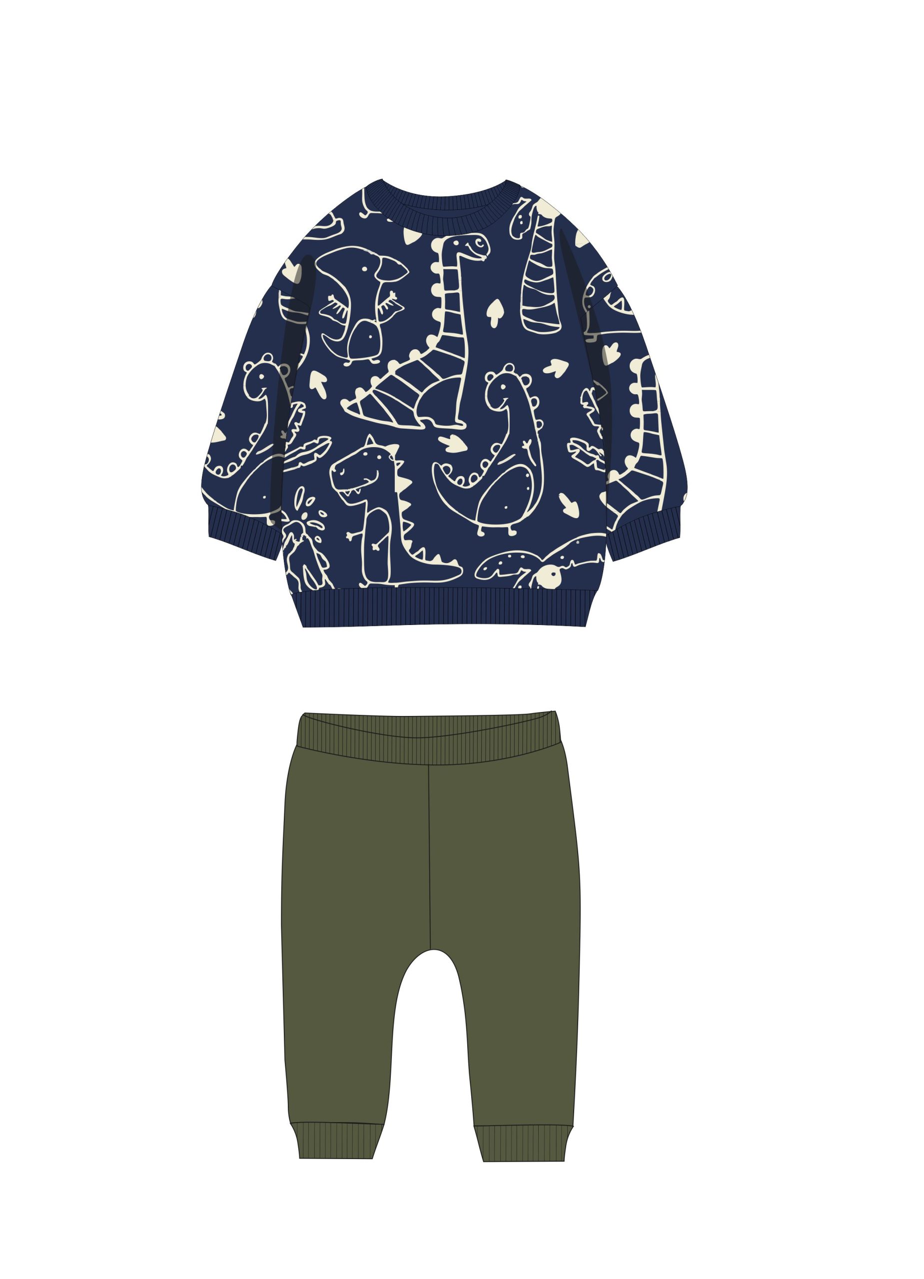 Σετ φόρμα φούτερ μηνών αγόρι