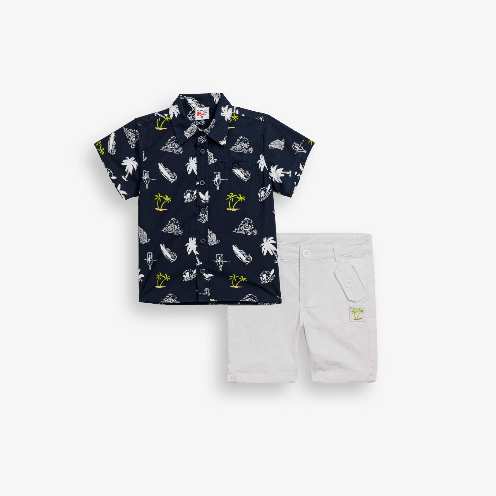 Σετ πουκάμισο+βερμούδα bebe αγόρι