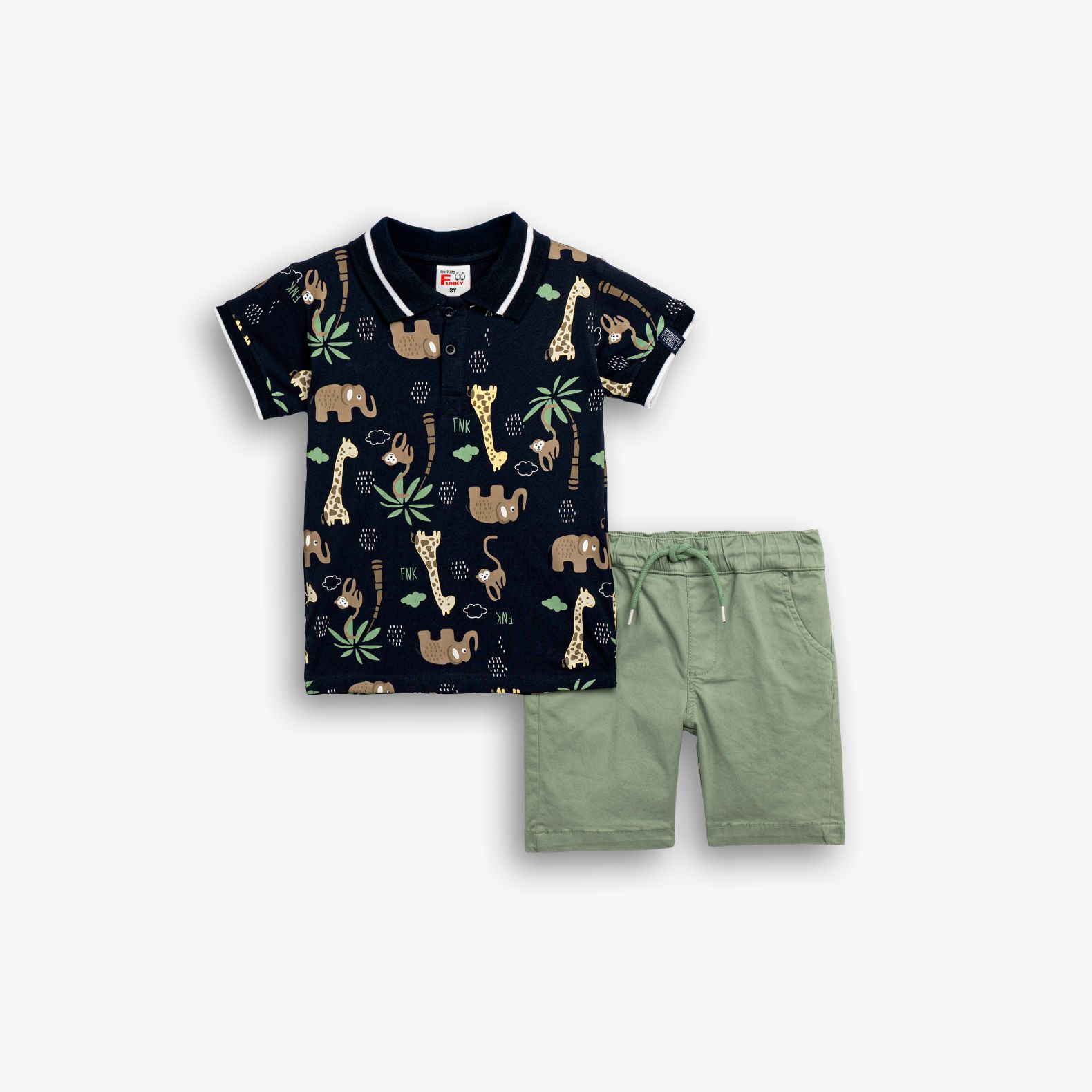 Σετ μπλούζα+βερμούδα bebe αγόρι