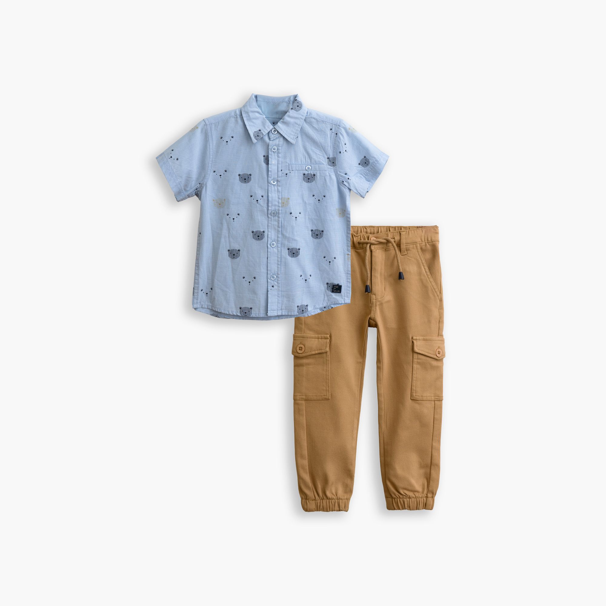 Σετ πουκάμισο+παντελόνι bebe αγόρι