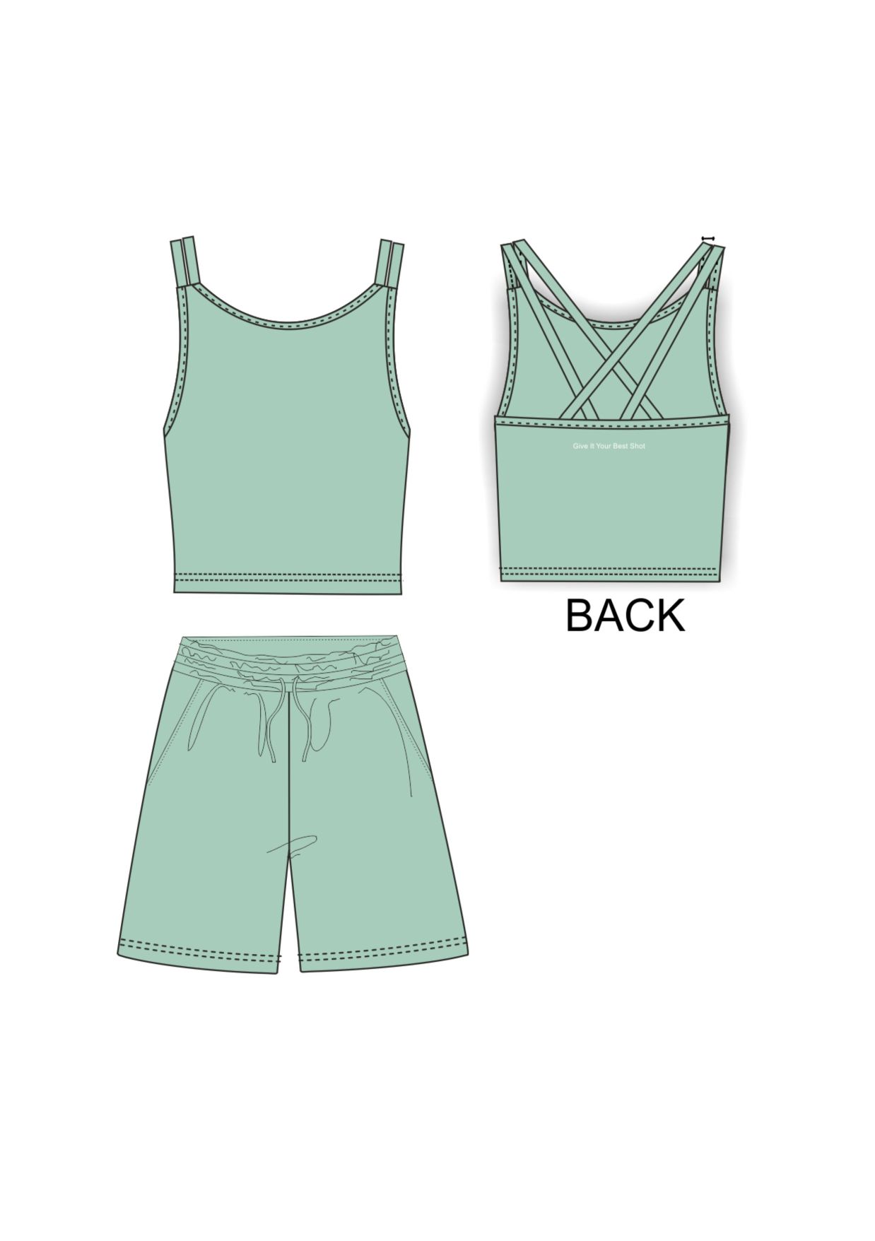 Σετ βερμούδα μεγάλο κορίτσι