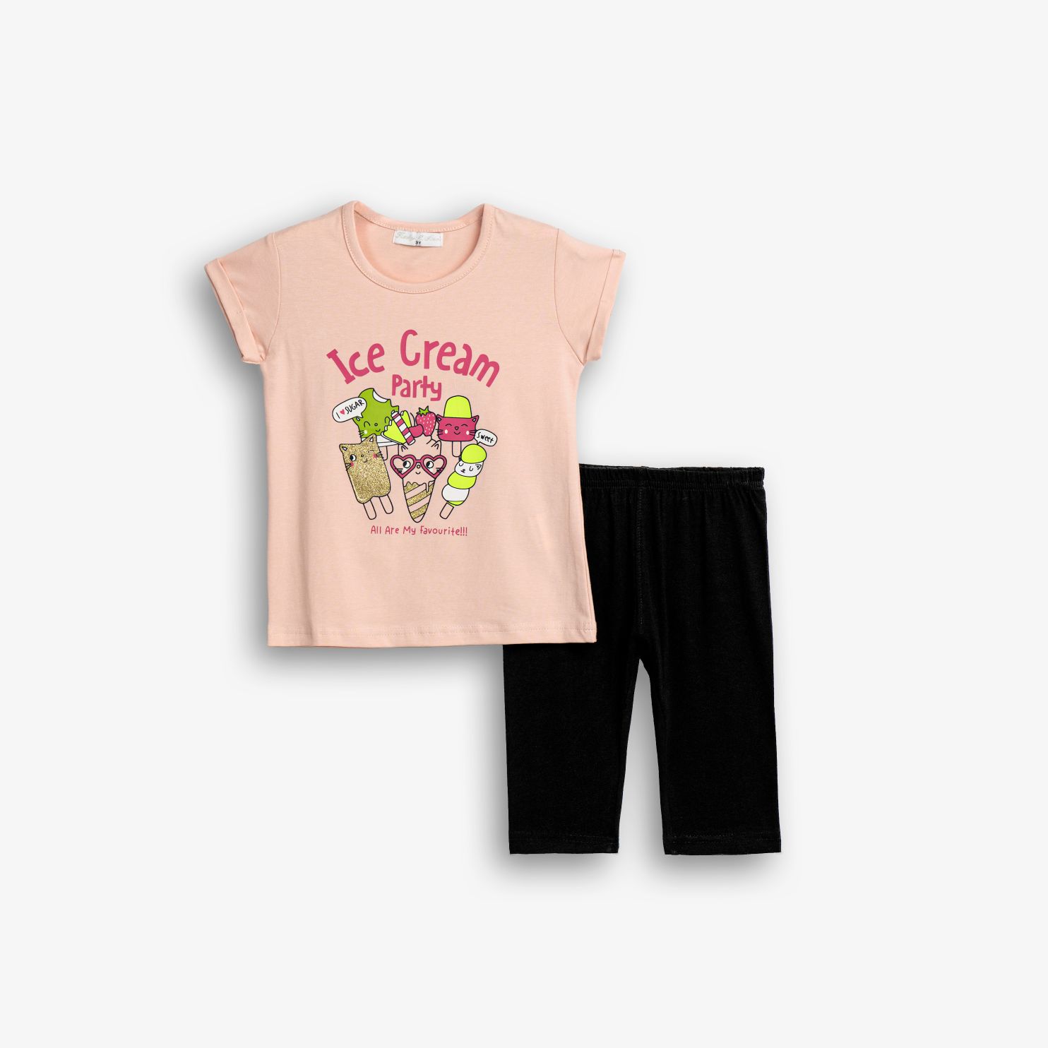 Μπλουζοφόρεμα+κολάν κάπρι bebe κορίτσι