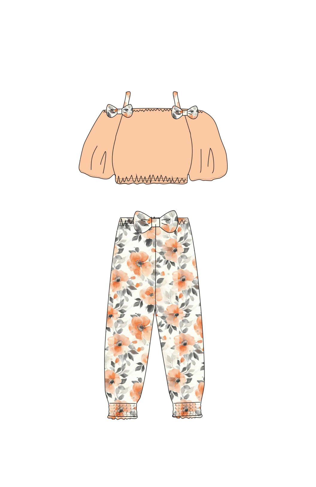 Σετ μπλούζα+παντελόνα bebe κορίτσι