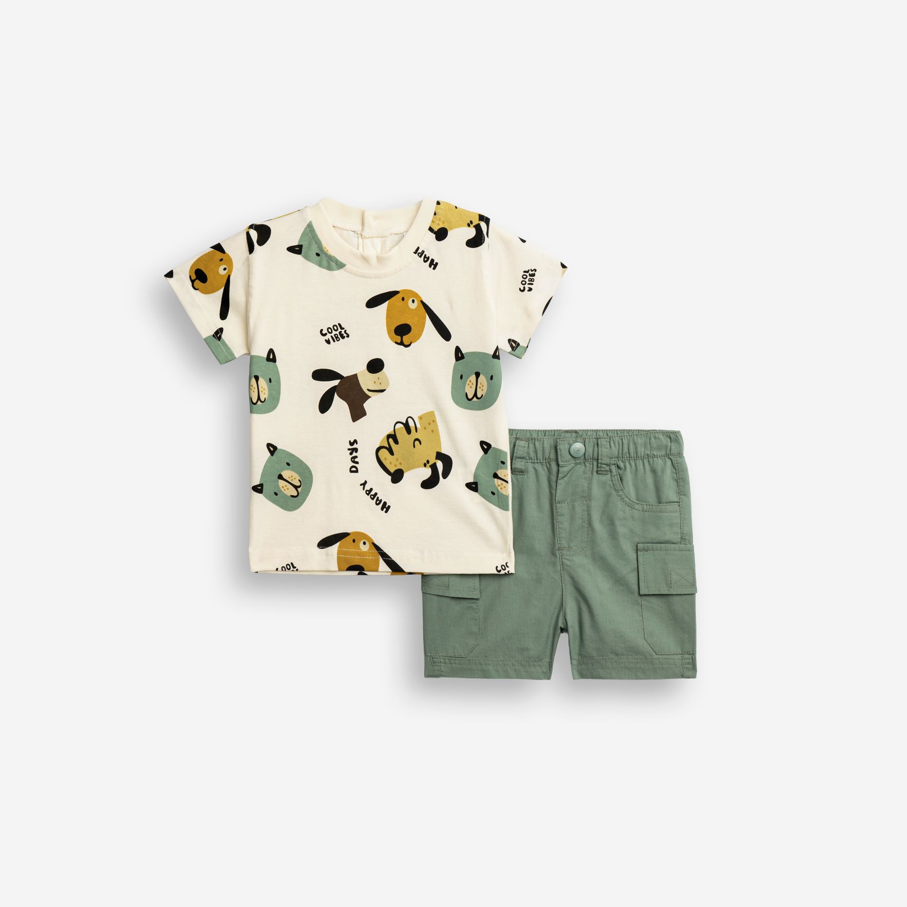 Σετ  βερμούδα μηνών αγόρι