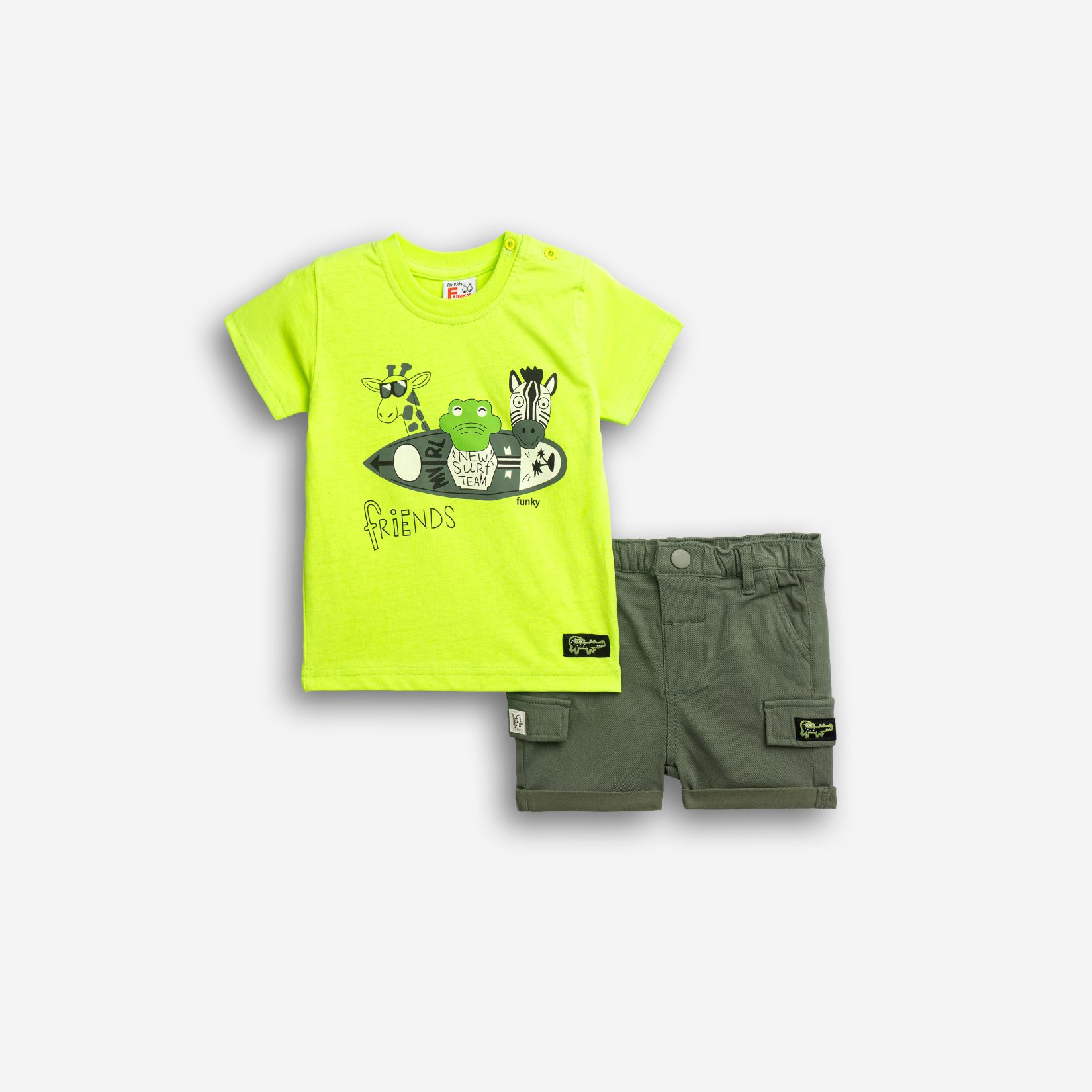 Σετ μπλούζα+βερμούδα μηνών αγόρι