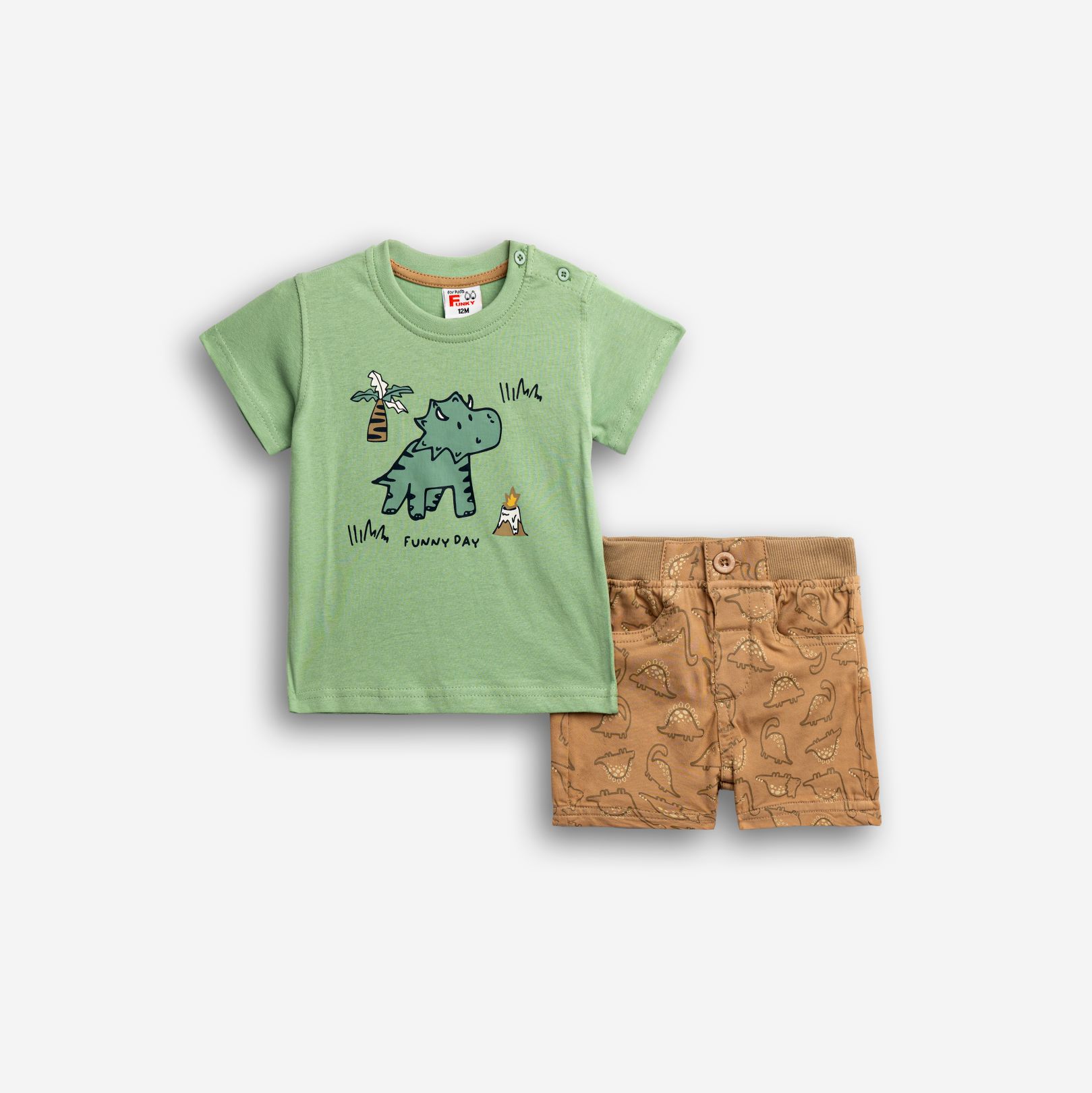 Σετ μπλούζα+βερμούδα μηνών αγόρι