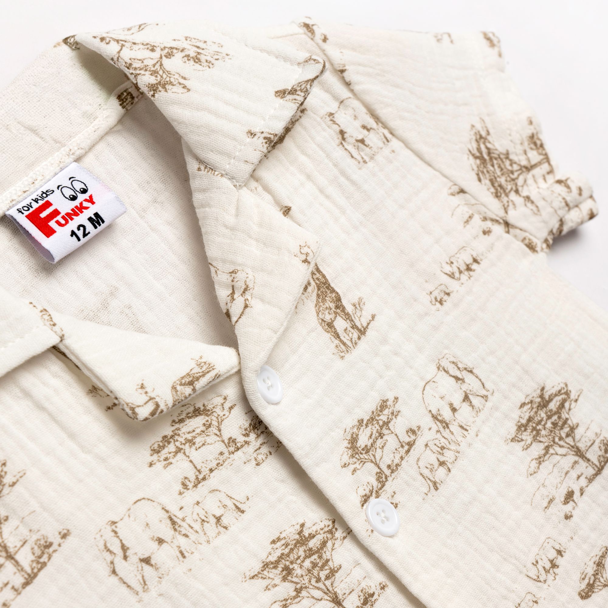 Σετ πουκάμισο+βερμούδα μηνών αγόρι - Image 2