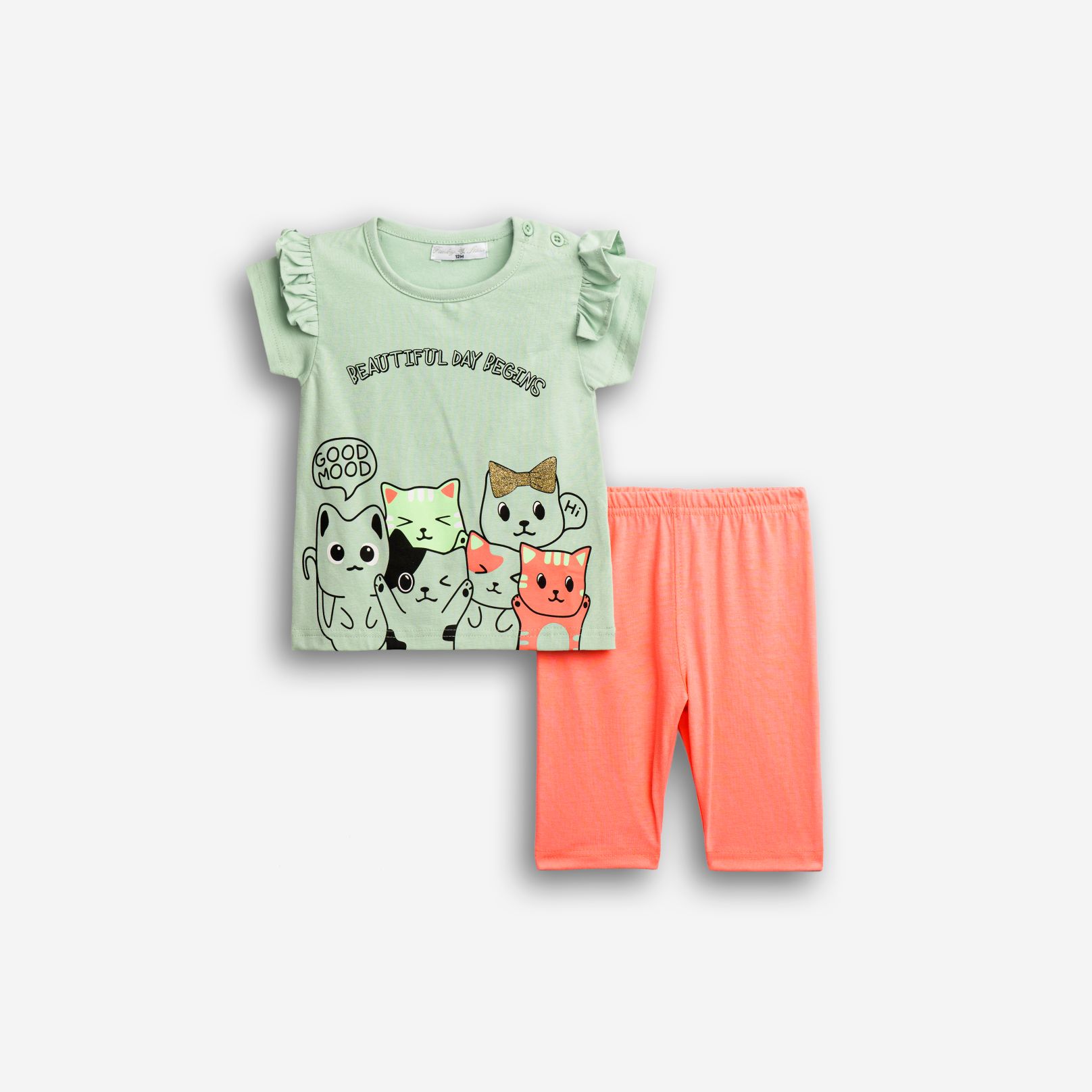 Μπλουζοφόρεμα+κολάν κάπρι μηνών κορίτσι