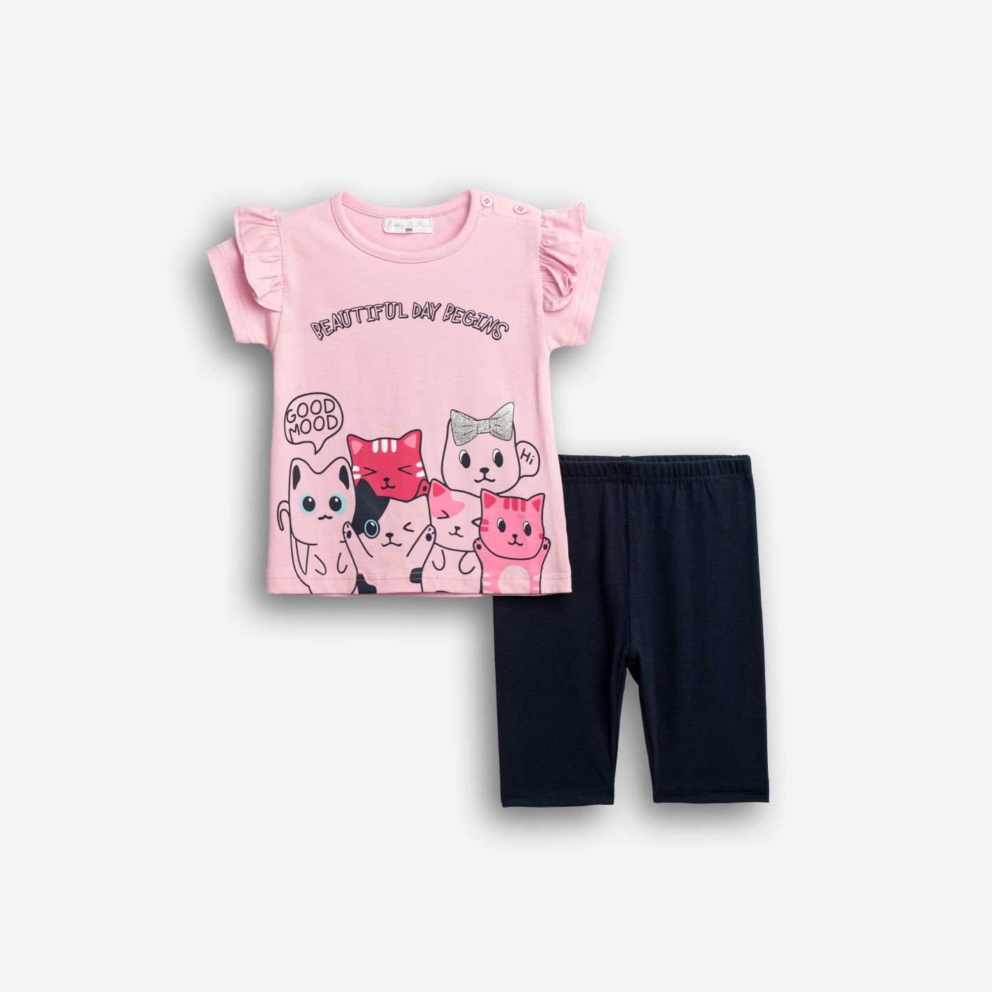 Μπλουζοφόρεμα+κολάν κάπρι μηνών κορίτσι